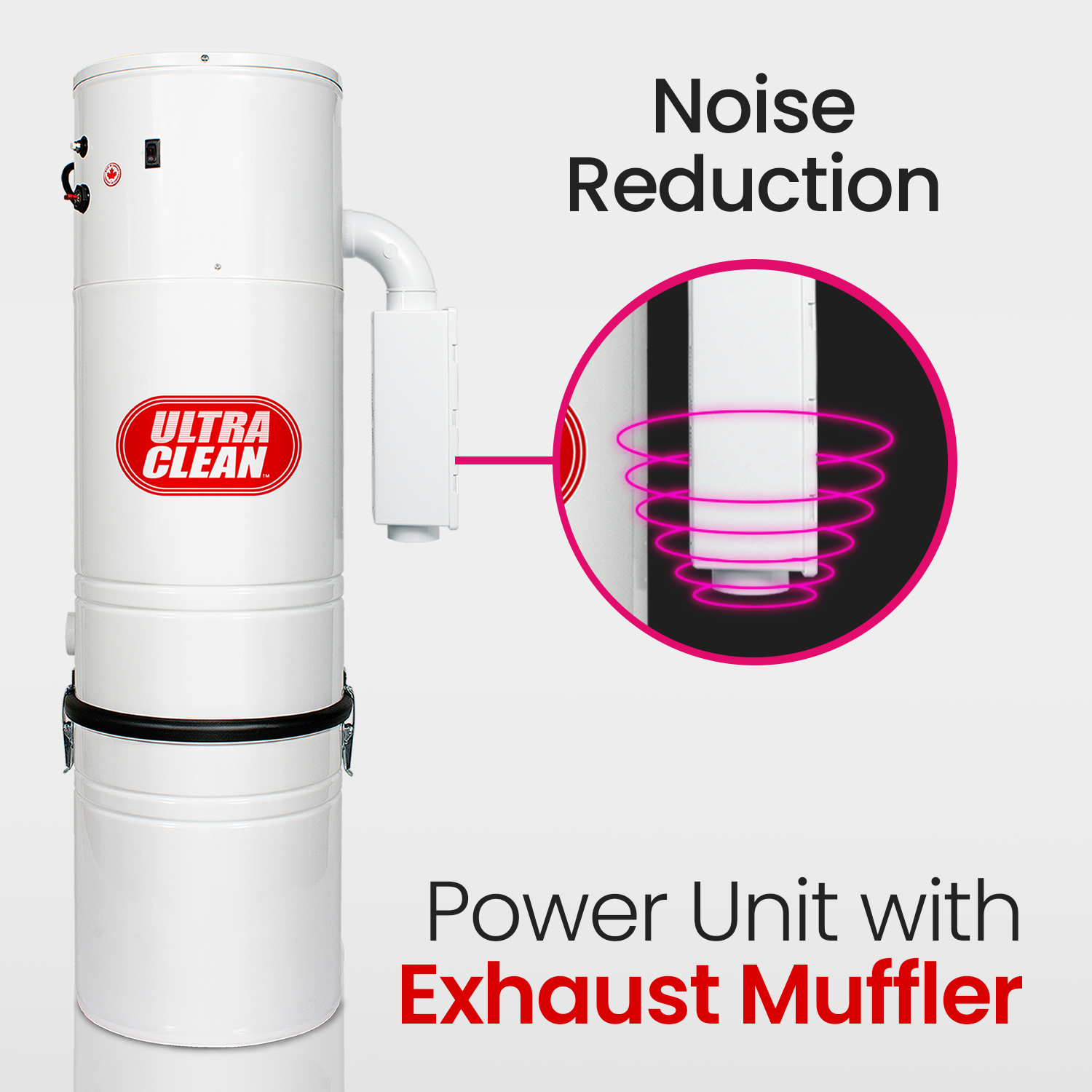 Aspirateur central Ultra Clean 7,500 pi2 avec tuyau d’air de 30 pi