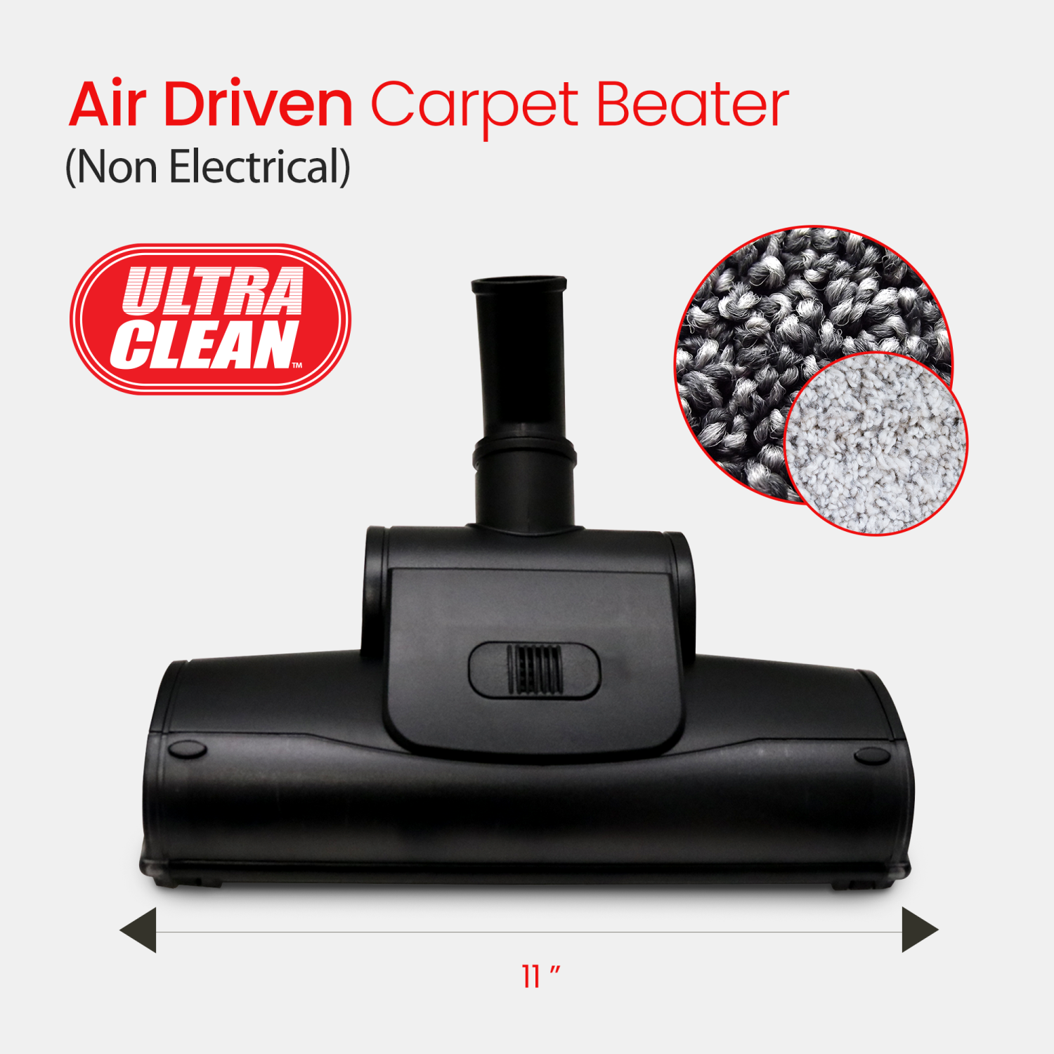 Aspirateur central Ultra Clean SC200, moteur de dérivation tangentielle jusqu'à 7,500 pi2 avec buse Air Turbo, tuyau et accessoires, idéal pour les