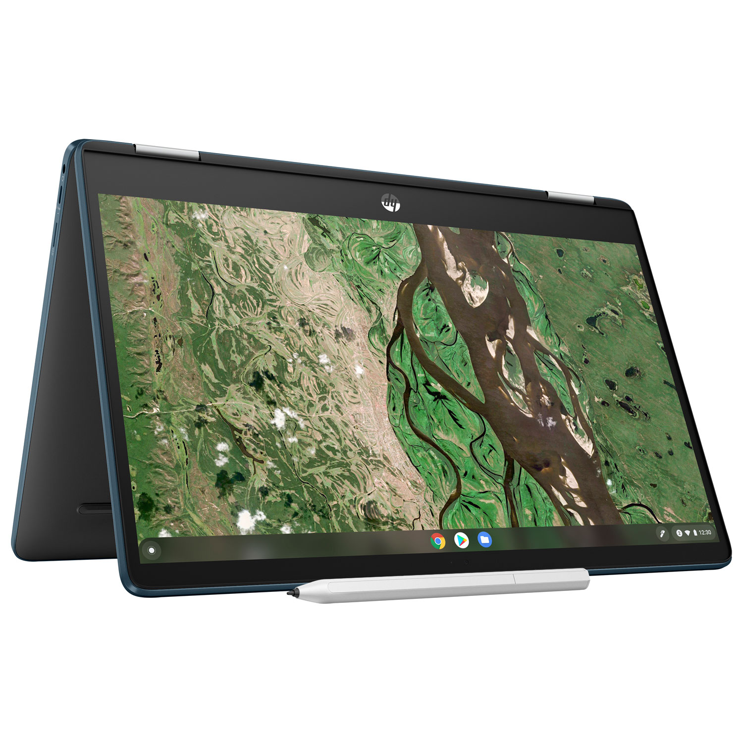 HP x360 14" Touchscreen 2-in-1 Chromebook -Blue (Intel Pentium Silver N6000/128GB eMMC/8GB RAM/Chrome OS)