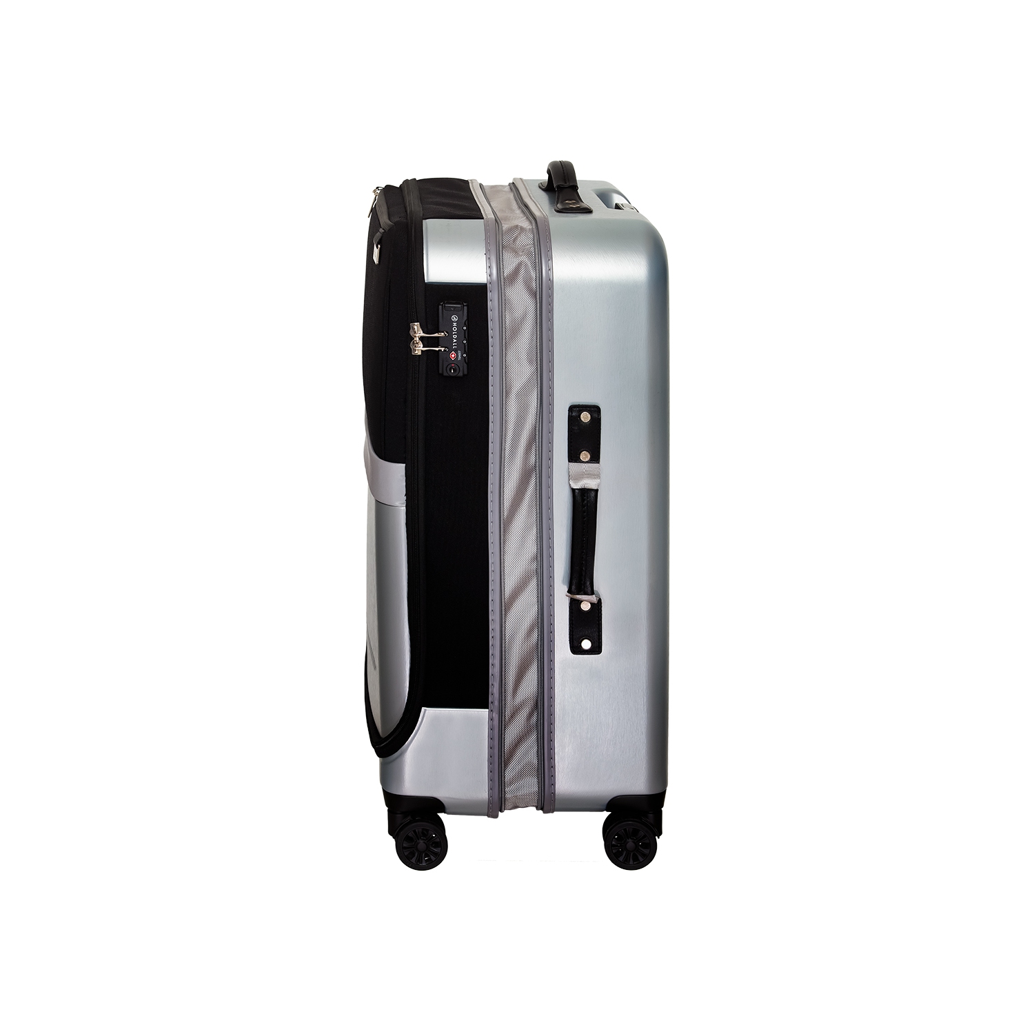 Valise hybride moyenne de 26 po de la collection Aeneas de Holdall, gris ciel