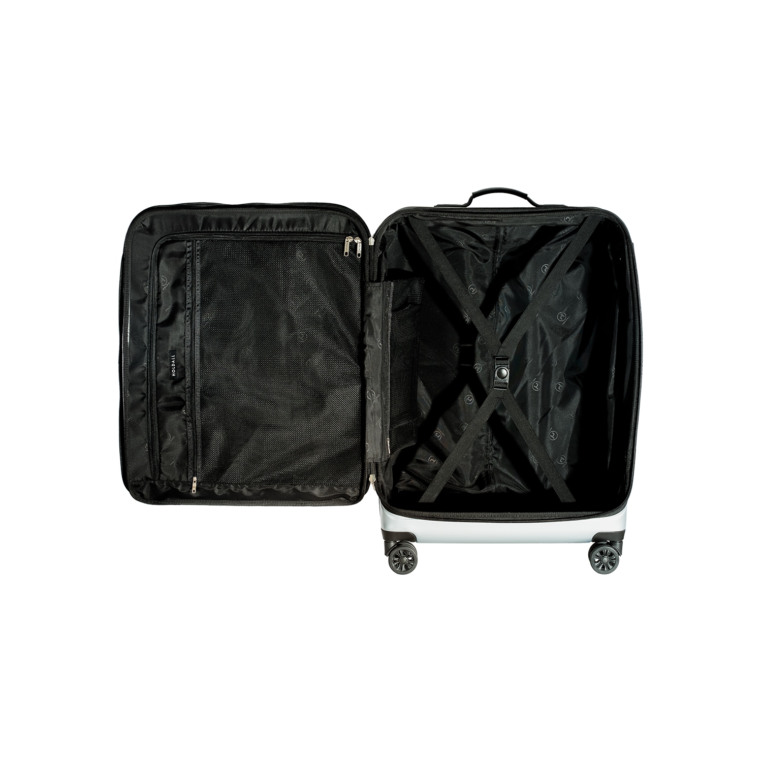 Valise hybride moyenne de 26 po de la collection Aeneas de Holdall, gris ciel