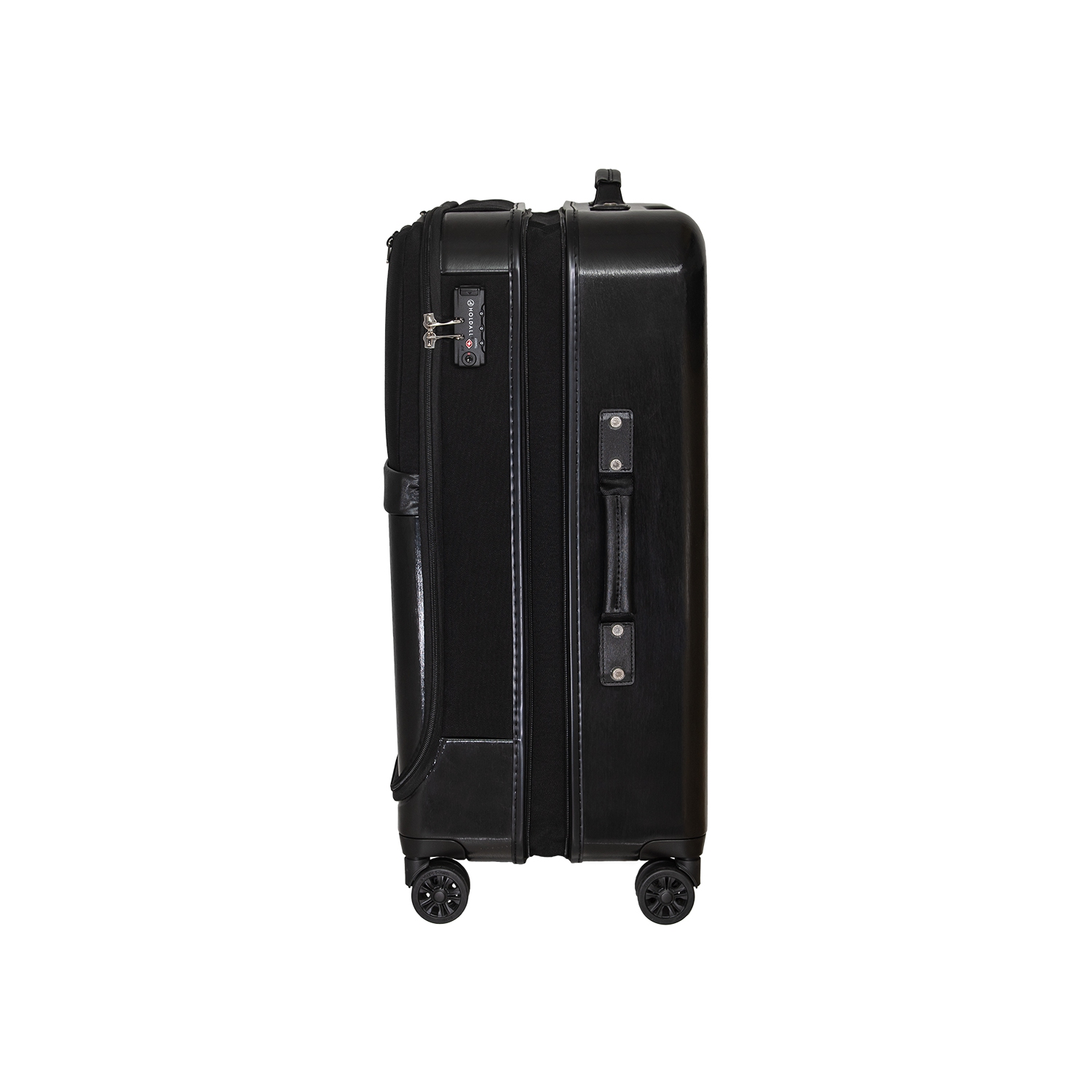 Valise hybride moyenne de 26 po collection Aeneas de Holdall, noir pur