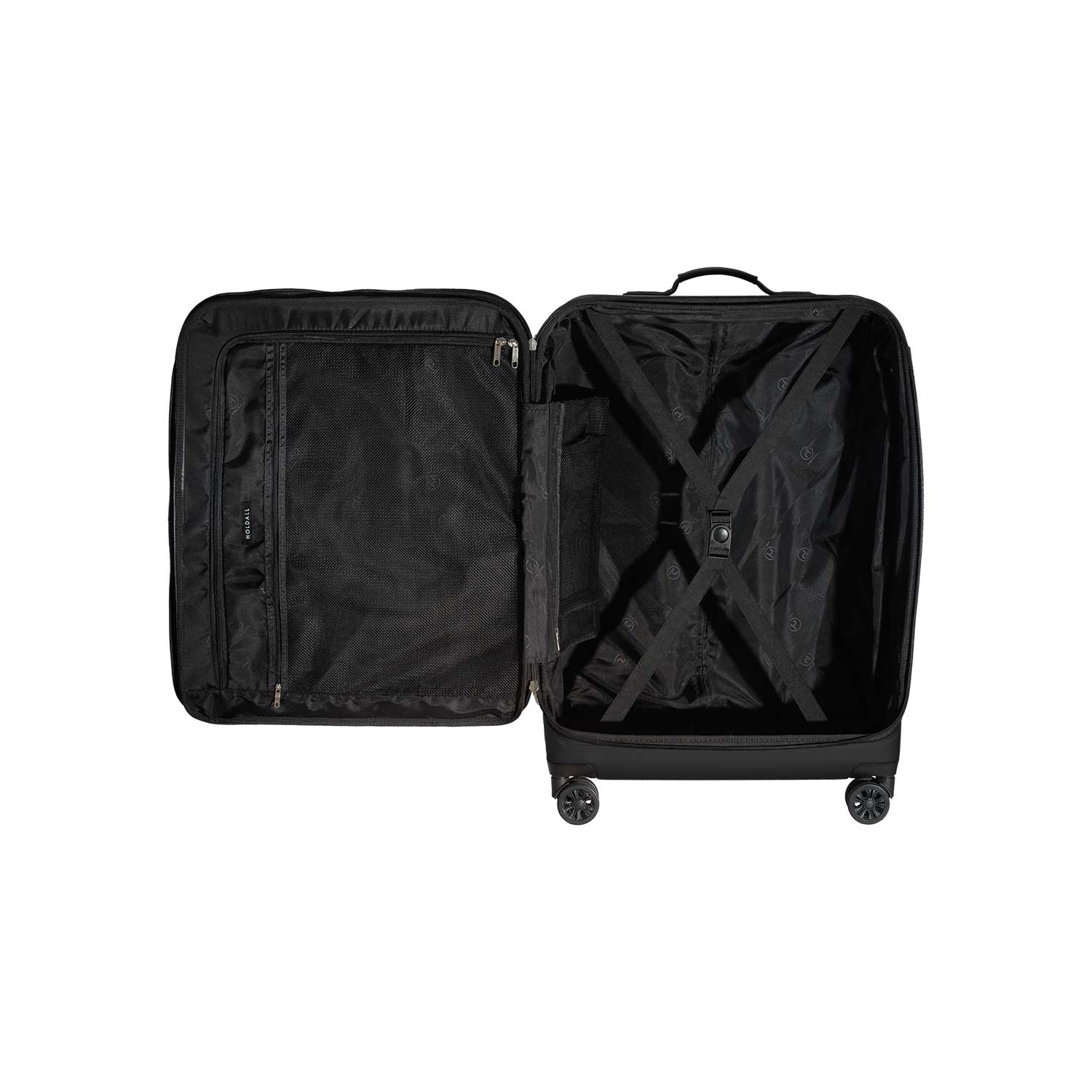 Valise hybride moyenne de 26 po collection Aeneas de Holdall, noir pur