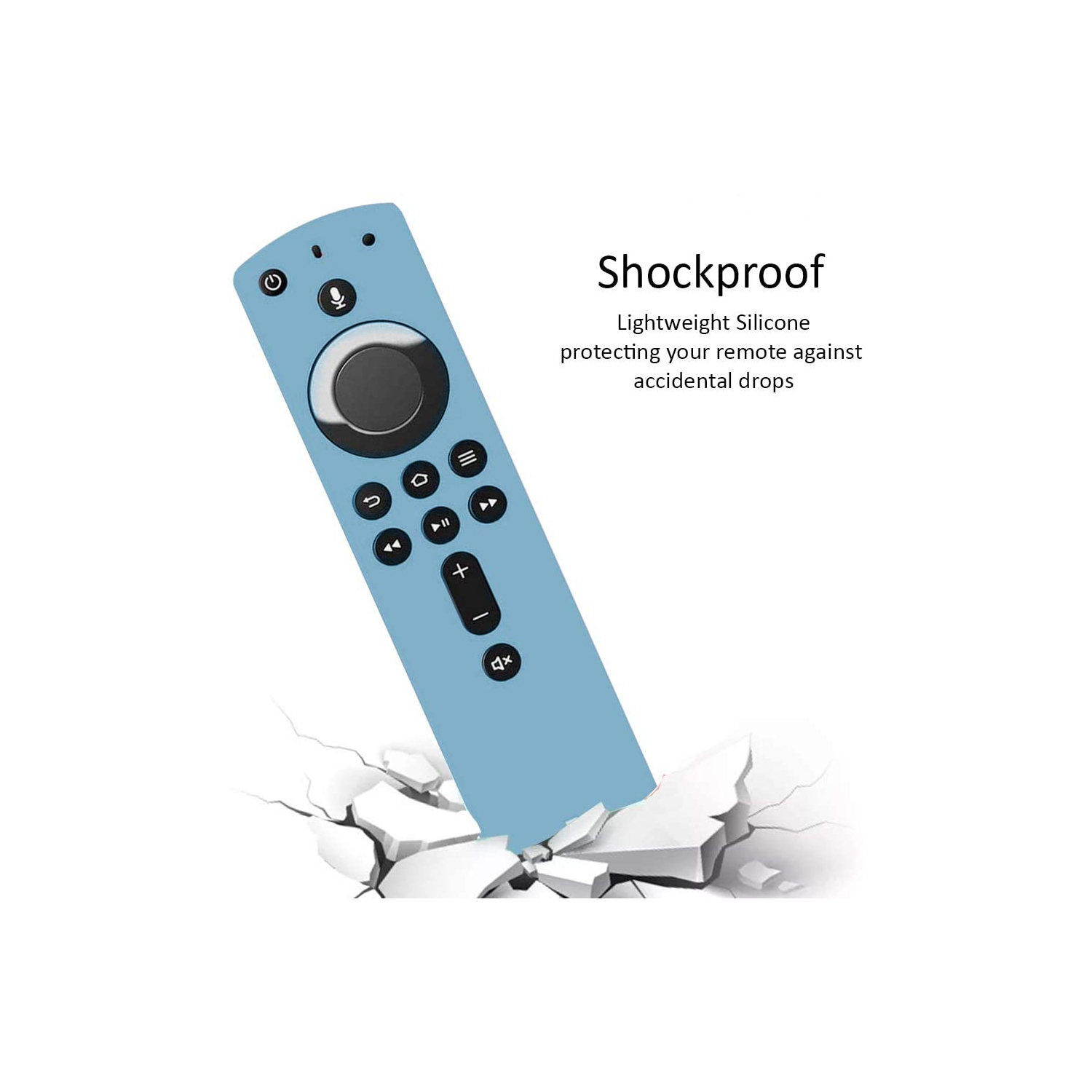 Shockproof Protective Silicone Case/Covers Compatible with All-New Alexa Voice Remote for Fire TV Stick 4K, Fire TV