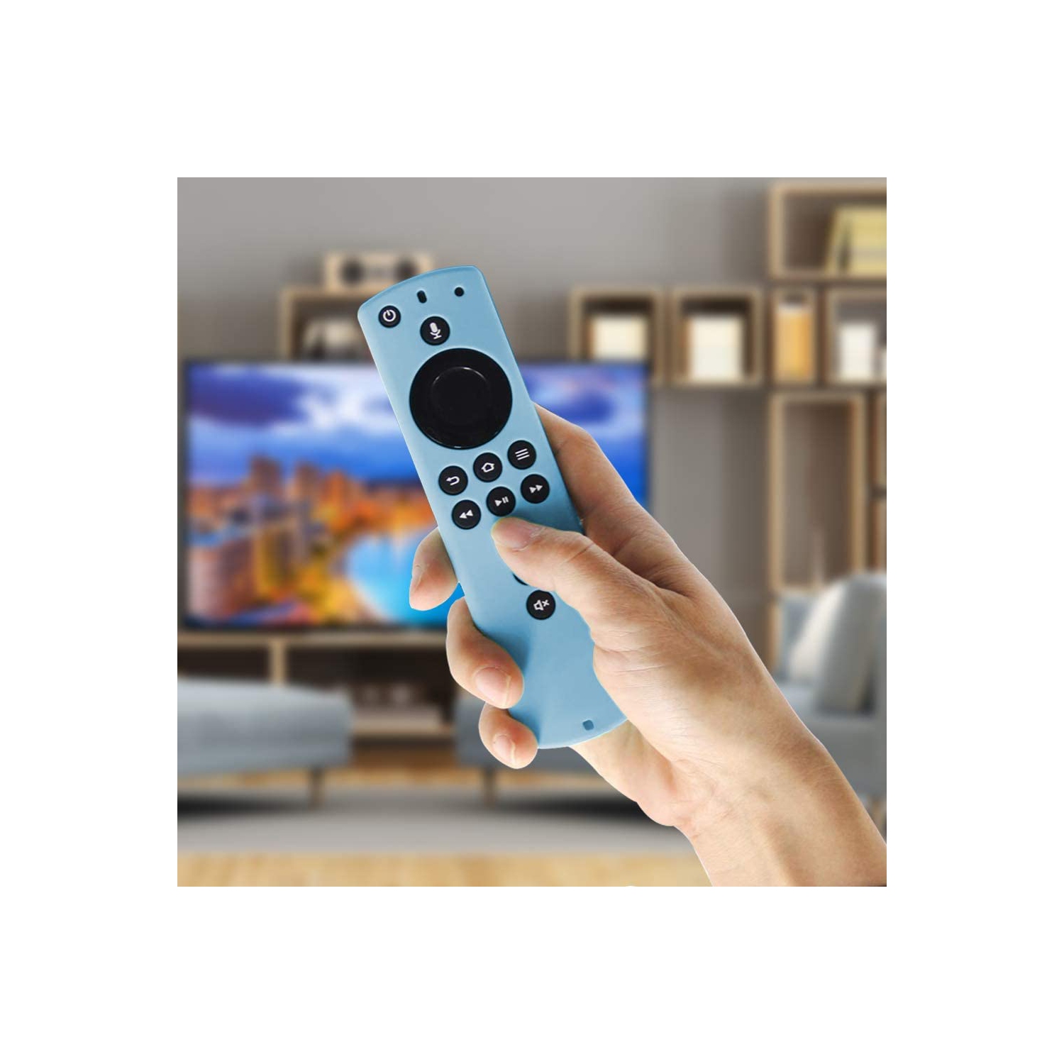 Shockproof Protective Silicone Case/Covers Compatible with All-New Alexa Voice Remote for Fire TV Stick 4K, Fire TV