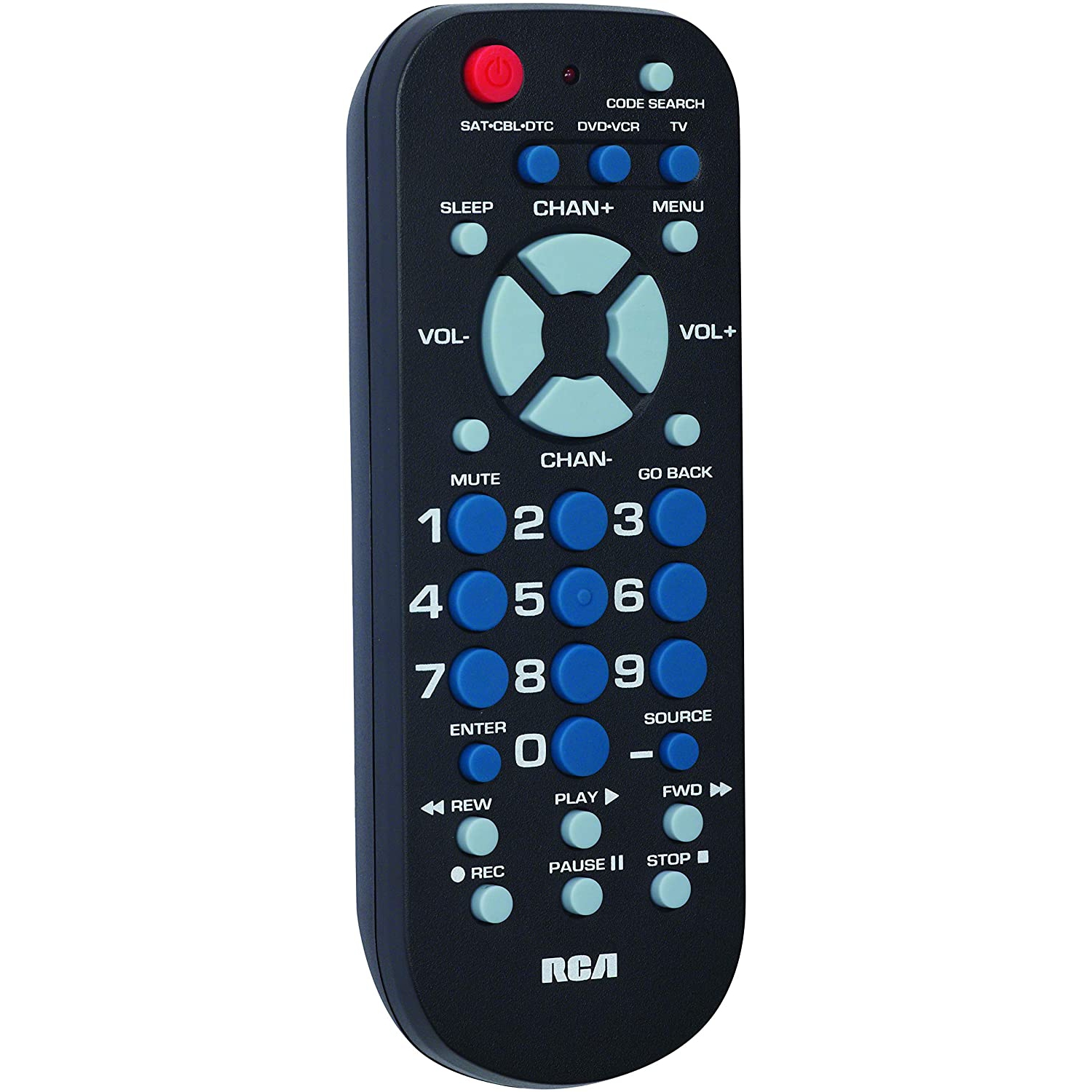 RCA RCR503BR 3-Device Palm-Sized Universal Remote
