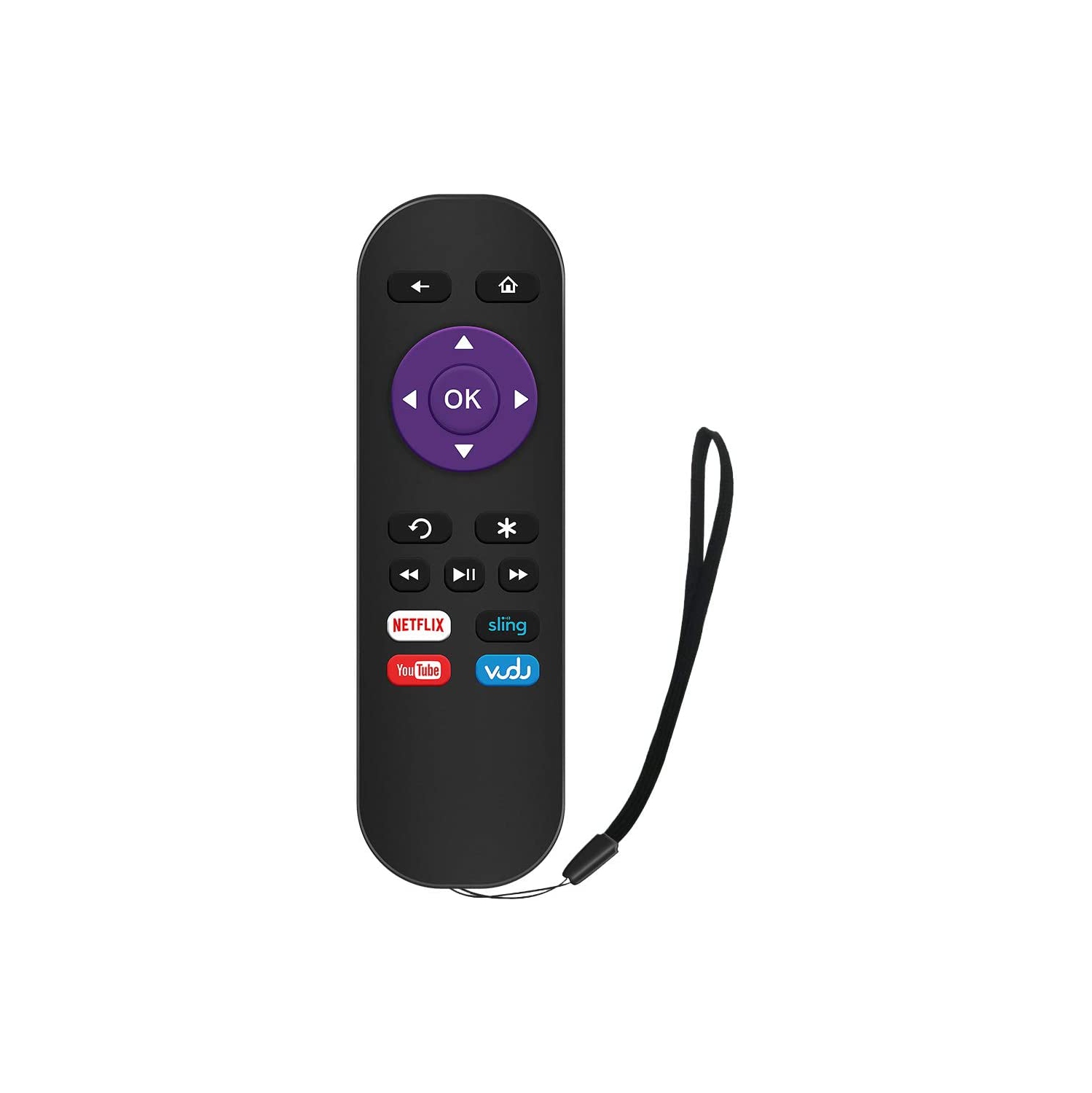 Replacement Remote Control for Roku Box Model: Roku 1, Roku 2(HD, XD, XS), Roku 3, Roku LT, HD, XD, XDS, Roku