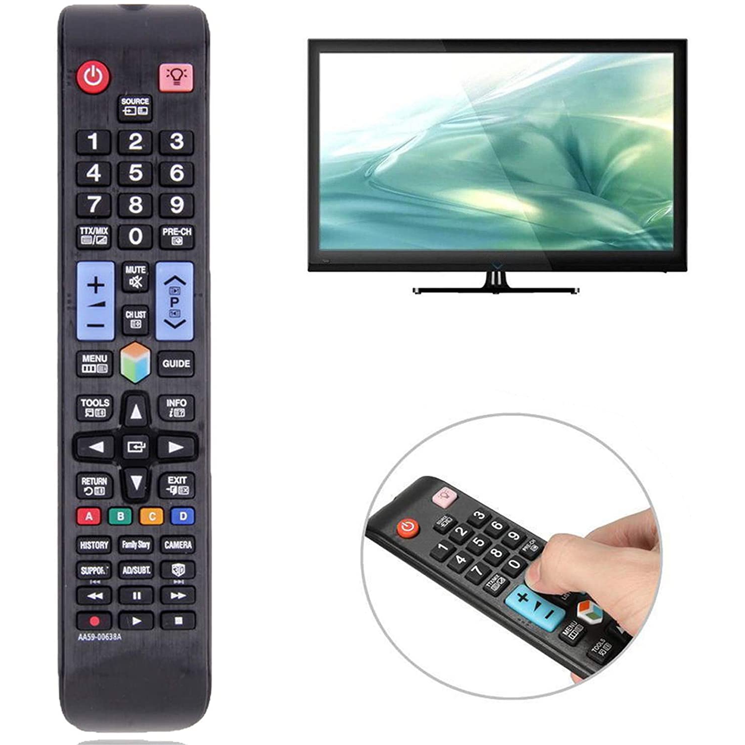 Universal Remote Control Replacement Controller for Samsung TV Smart LED LCD TV
