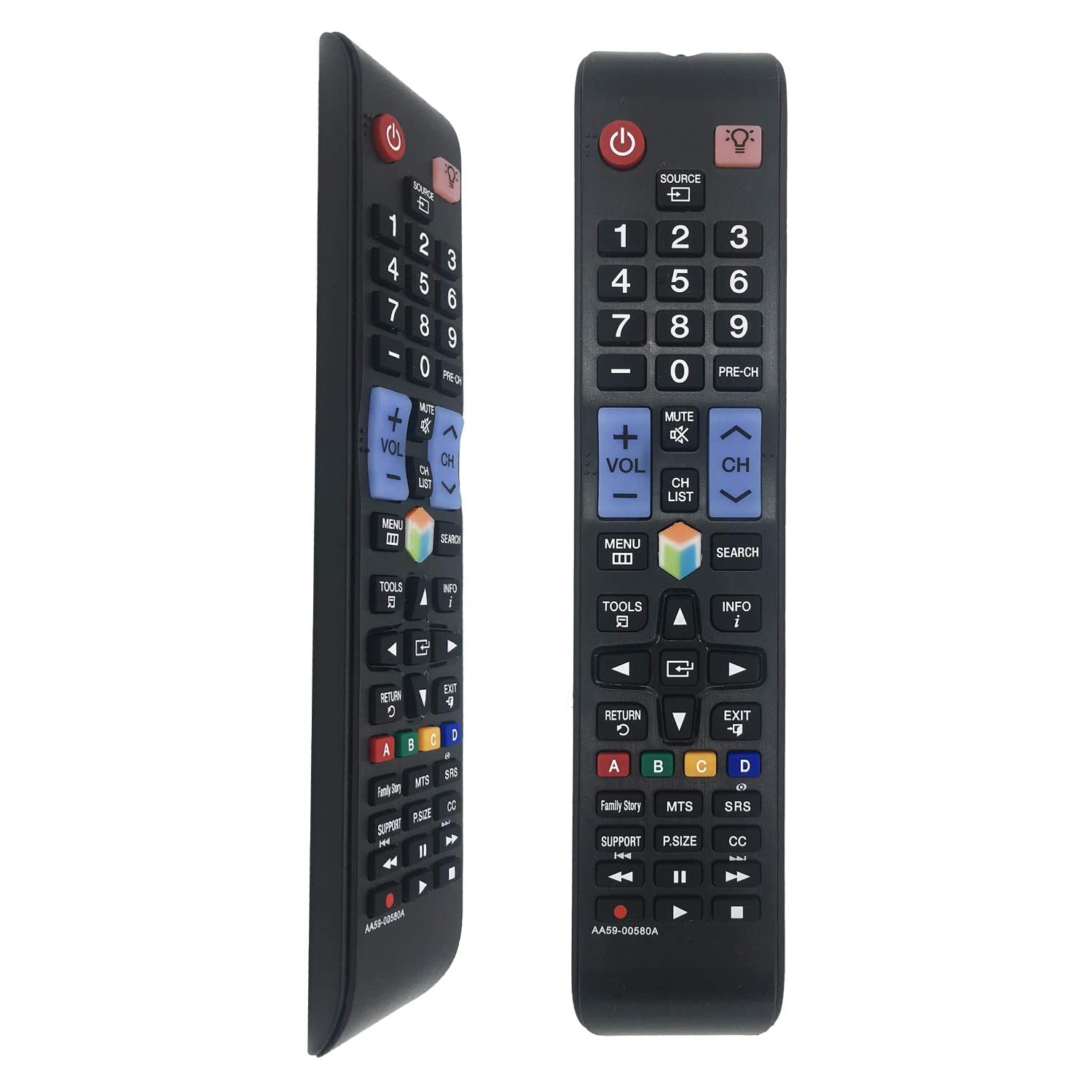 New Replacement Samsung AA59-00580A Remote Control for LCD LED Smart TV, TV Configuration is not Required Universal
