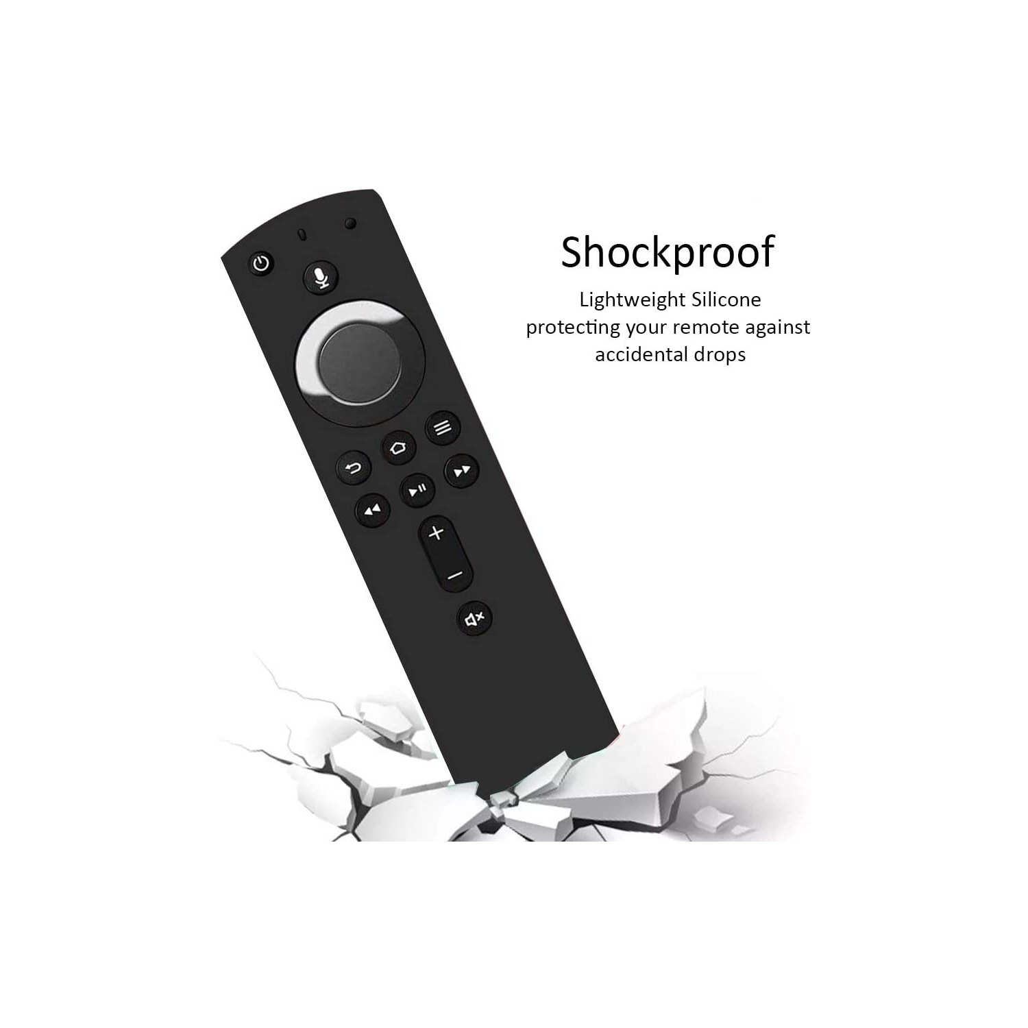 Shockproof Protective Silicone Case/Covers Compatible with All-New Alexa Voice Remote for Fire TV Stick 4K, Fire TV