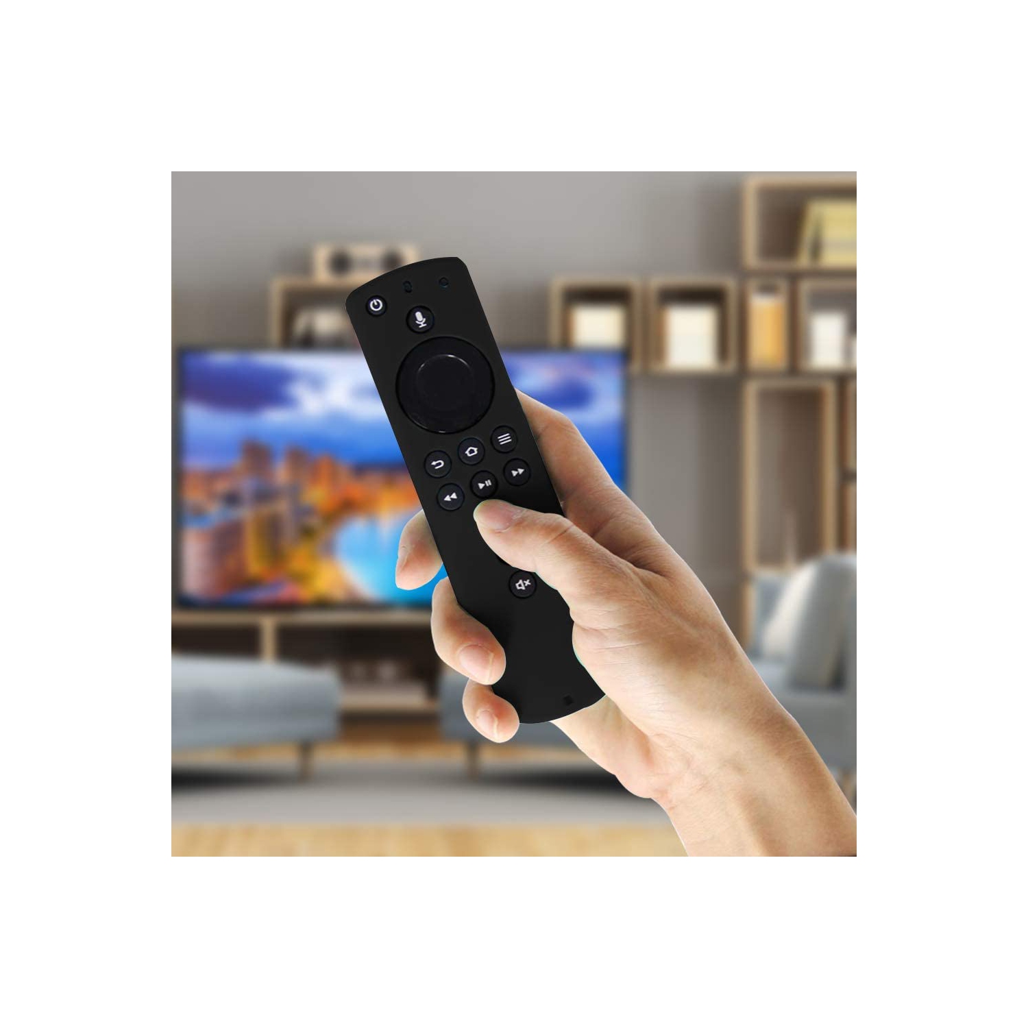 Shockproof Protective Silicone Case/Covers Compatible with All-New Alexa Voice Remote for Fire TV Stick 4K, Fire TV