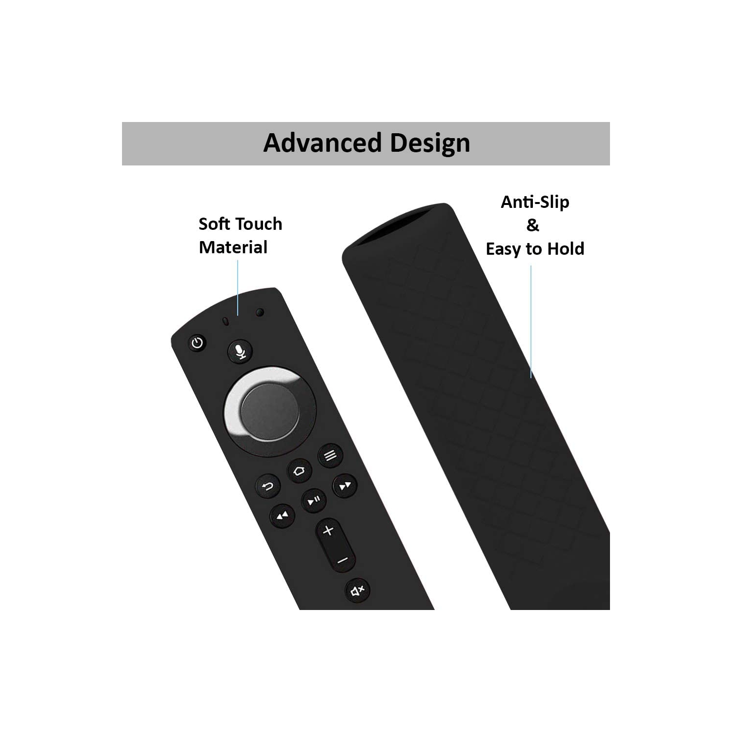 Shockproof Protective Silicone Case/Covers Compatible with All-New Alexa Voice Remote for Fire TV Stick 4K, Fire TV
