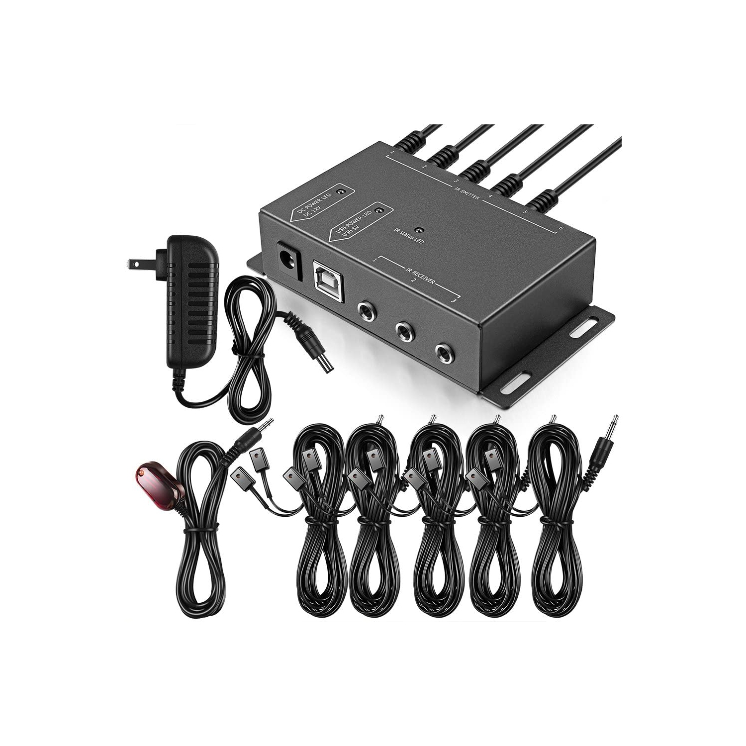 Ensemble de prolongateur de portée infrarouge pour système de répéteur infrarouge IR dissimulé