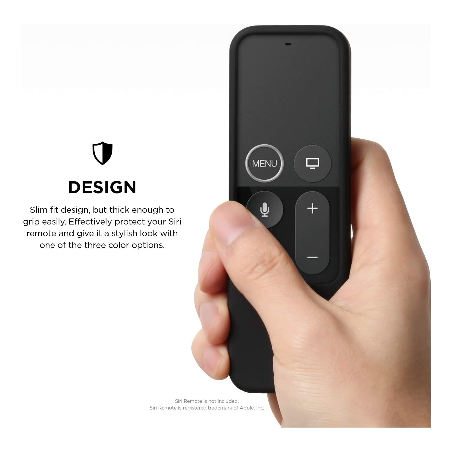 R2 Slim Cover - Compatible with Apple TV Siri Remote 4K, 4th Generation - Anti-Slip, Slim Fit, Durable