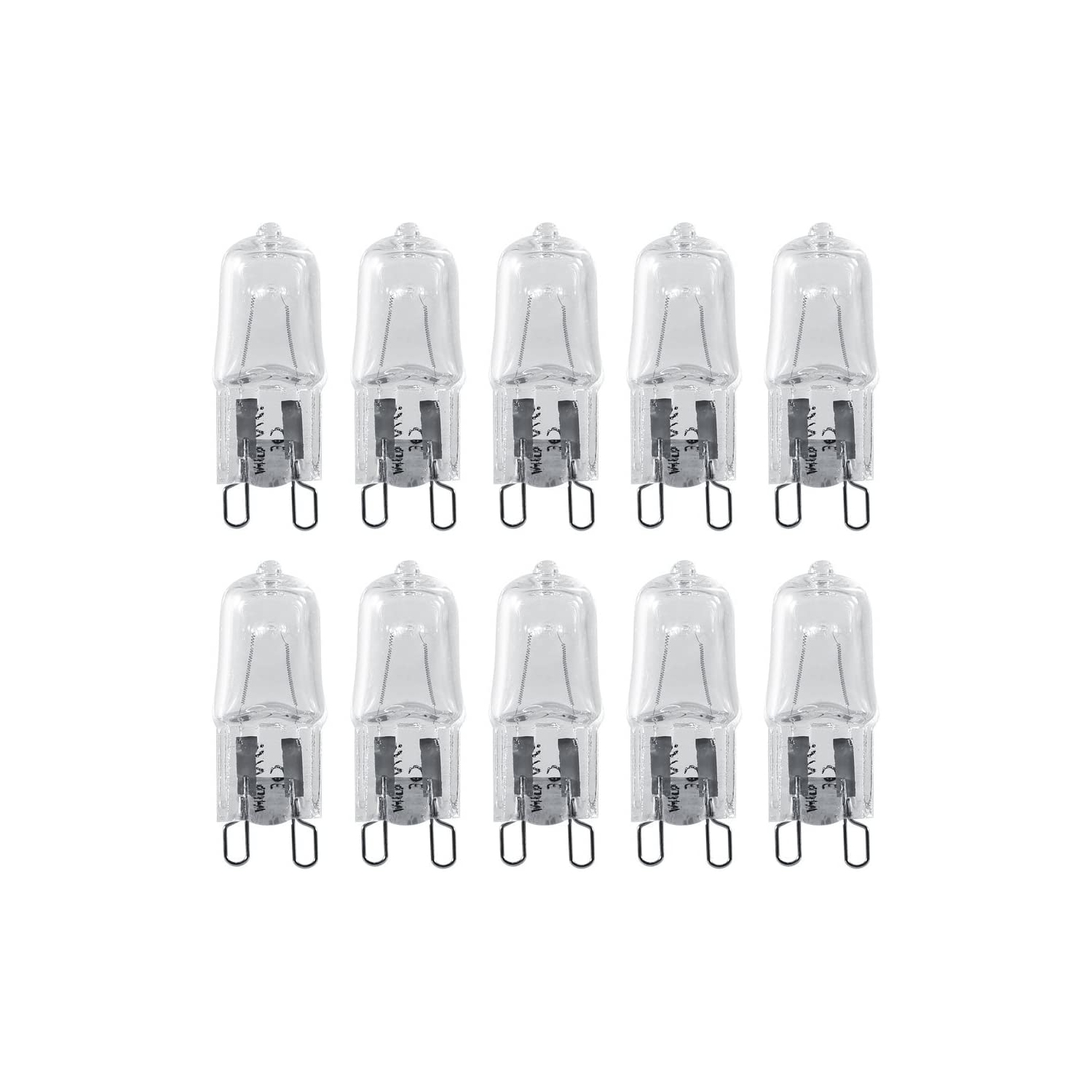 Ampoule halogène G9, ampoule lamadina alogena, leuci 40 watts 10Pcs G9 base halogène 120 V 40 W éclairage de rechange Home Warm