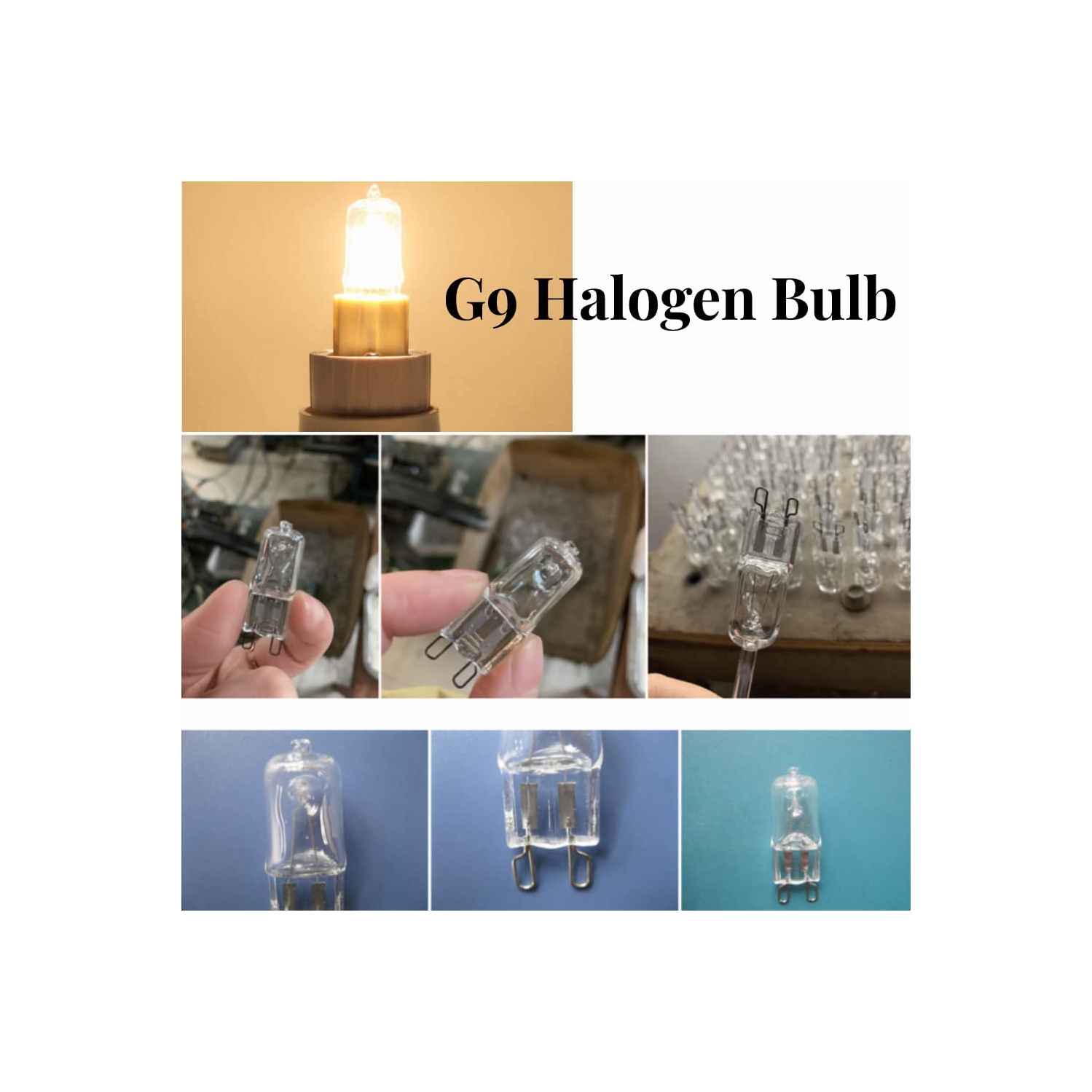 Ampoule halogène G9, ampoule lamadina alogena, leuci 40 watts 10Pcs G9 base halogène 120 V 40 W éclairage de rechange Home Warm