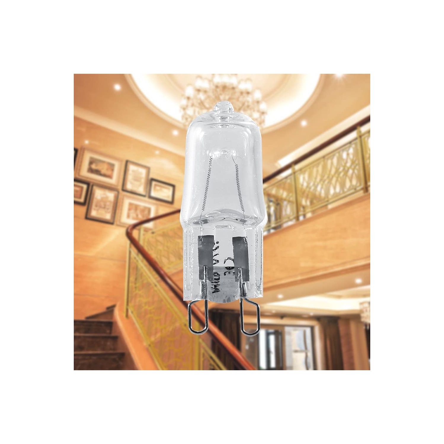 Ampoule halogène G9, ampoule lamadina alogena, leuci 40 watts 10Pcs G9 base halogène 120 V 40 W éclairage de rechange Home Warm