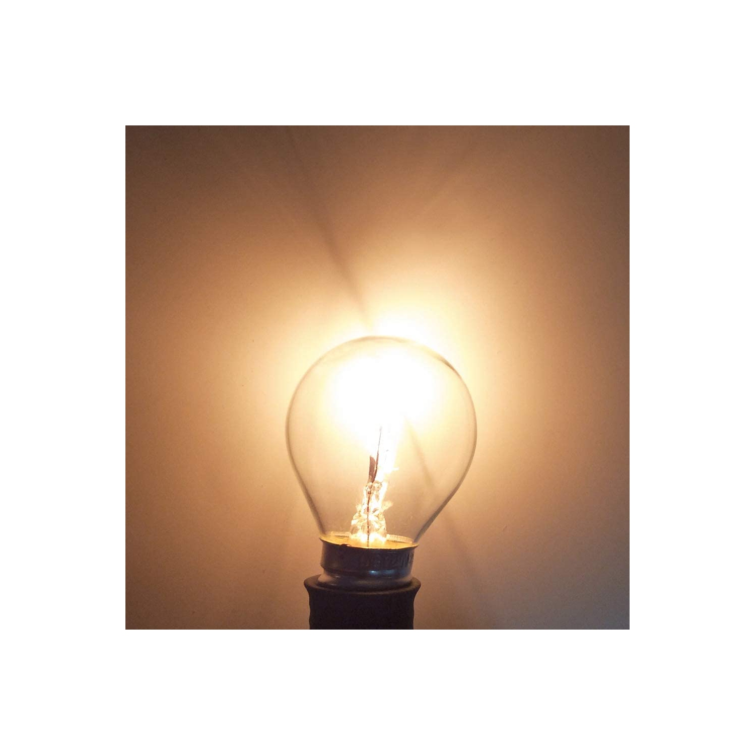 Paquet de 4 ampoules de base 25 W pour lampes S11 intermédiaire E17, ampoules de rechange pour lampes de 13/14 po, lampes scintillantes