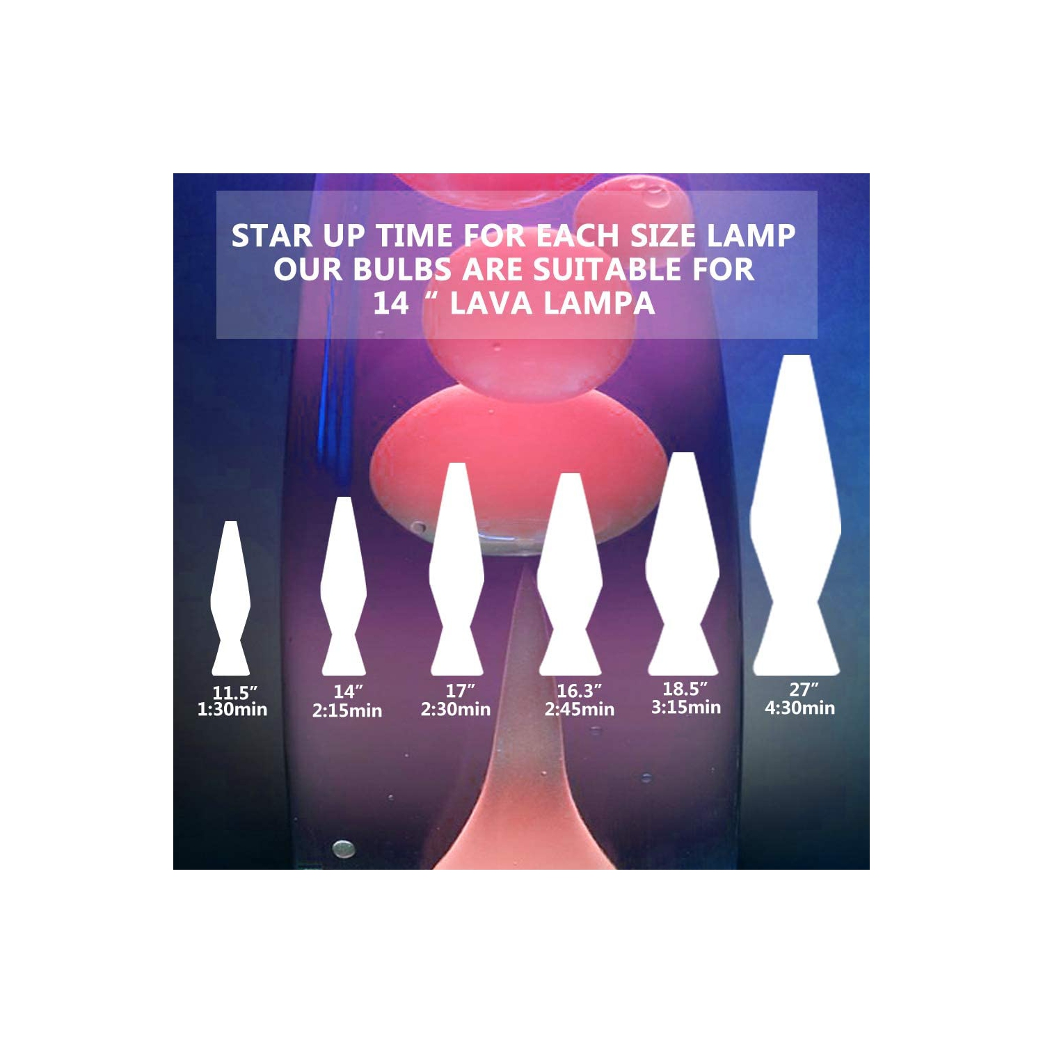 Paquet de 4 ampoules de base 25 W pour lampes S11 intermédiaire E17, ampoules de rechange pour lampes de 13/14 po, lampes scintillantes