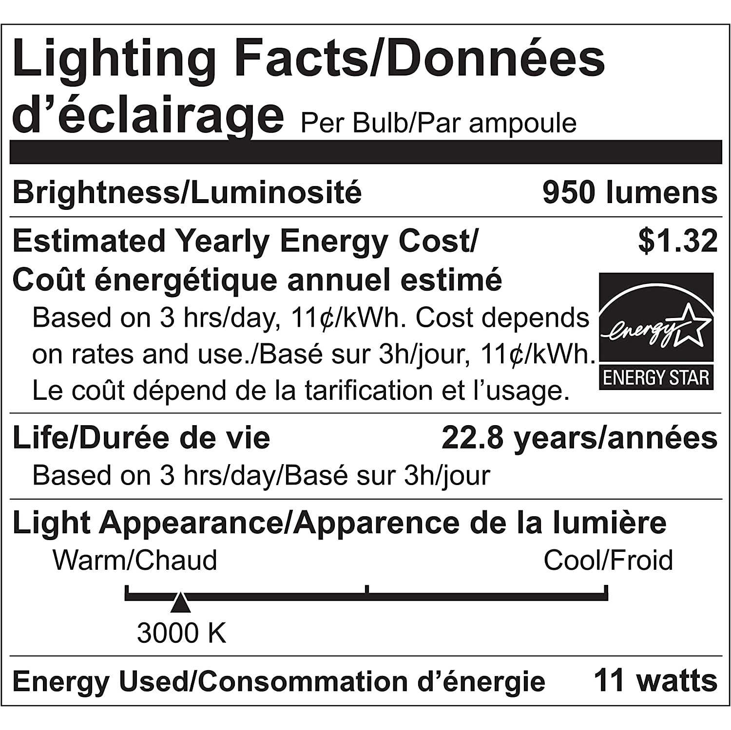 Flood-11W 850 Lumens 3000K Dimmable Led Light Bulb, Par30, Bright White (Pack of 6)