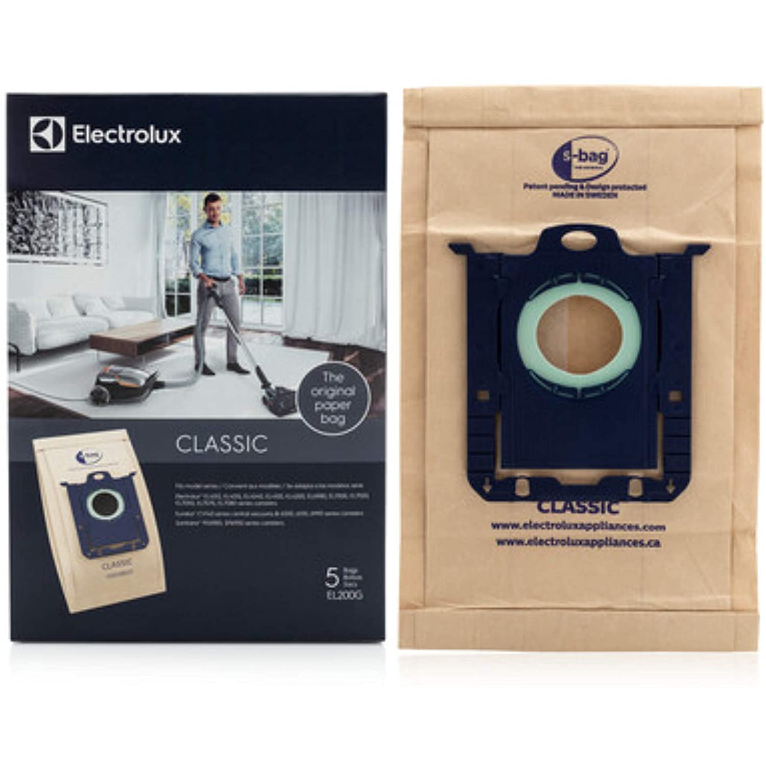 HOMECARE PRODUCTS EL200G s Classic PaCooper Vacuum Bag, 5, Brown