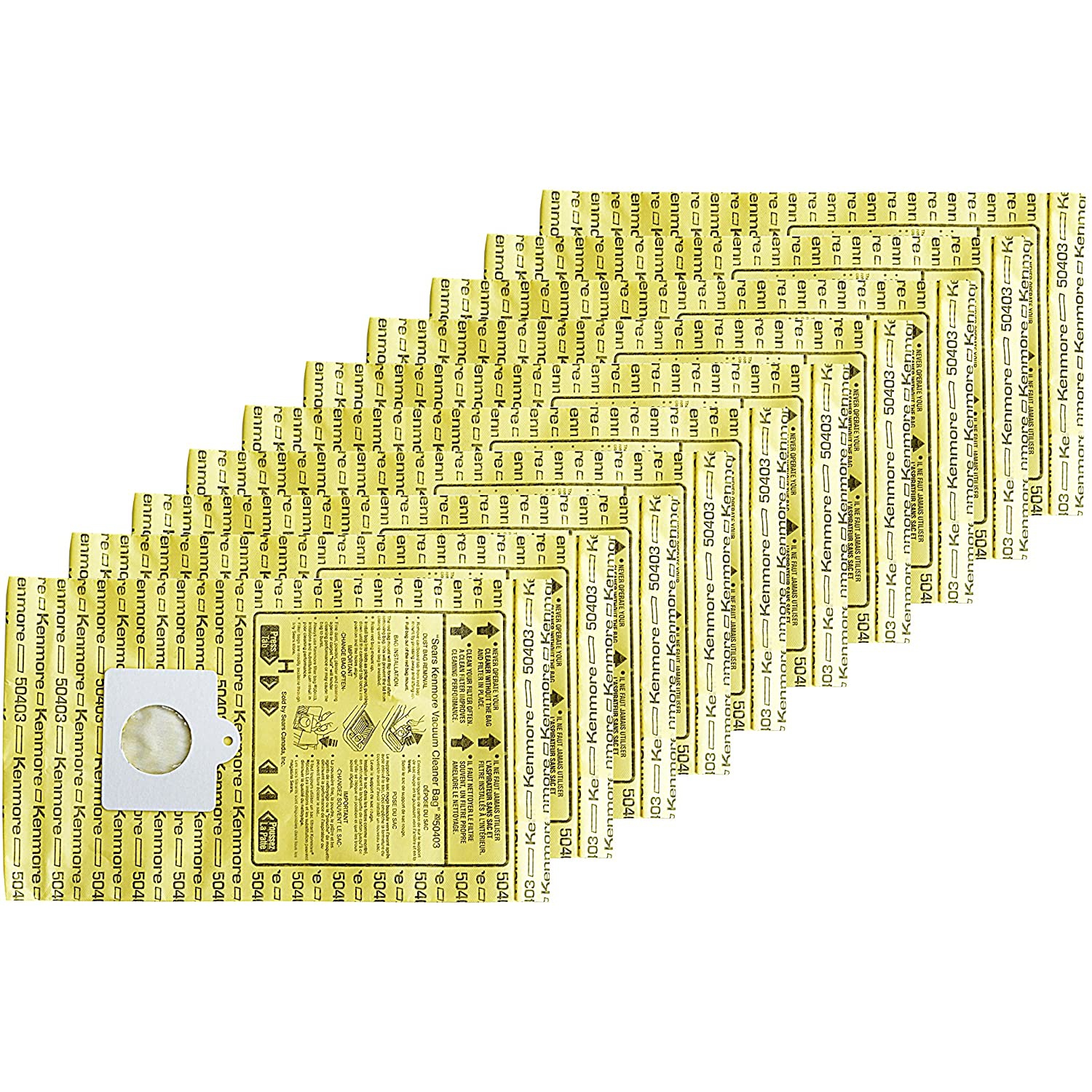 Disposable Canister Vacuum Cleaner Bags 50403, 10-count