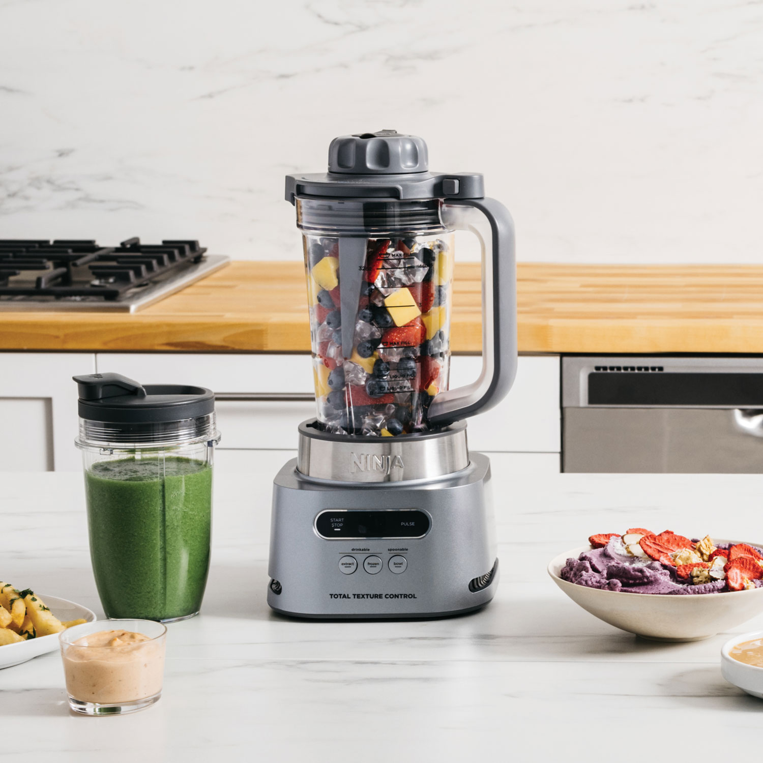 Ninja TWISTI SS150C 1.18L 1100-Watt Blender - Silver