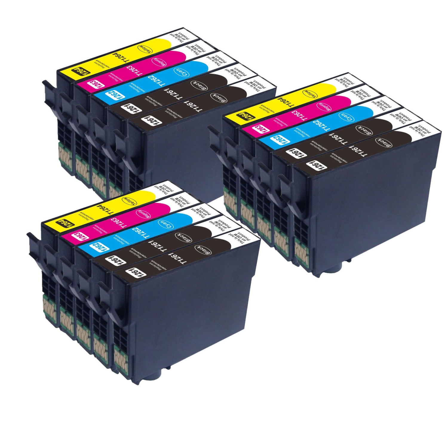 Max Saving - 15 INK Compatible T126XL Ink Cartridge for Epson T126