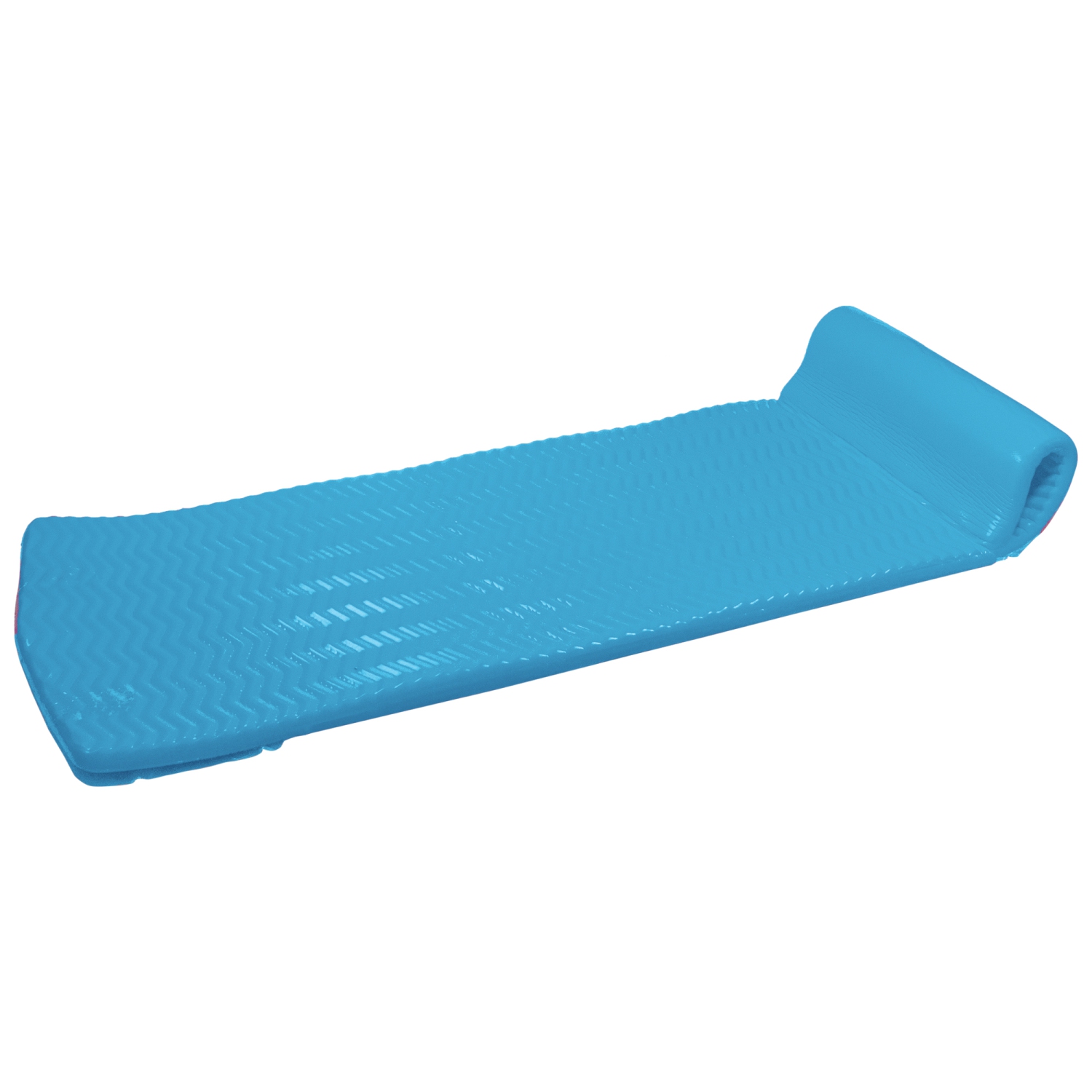 Matelas flottant en mousse de 74 po Icy Blue avec appuie-tête