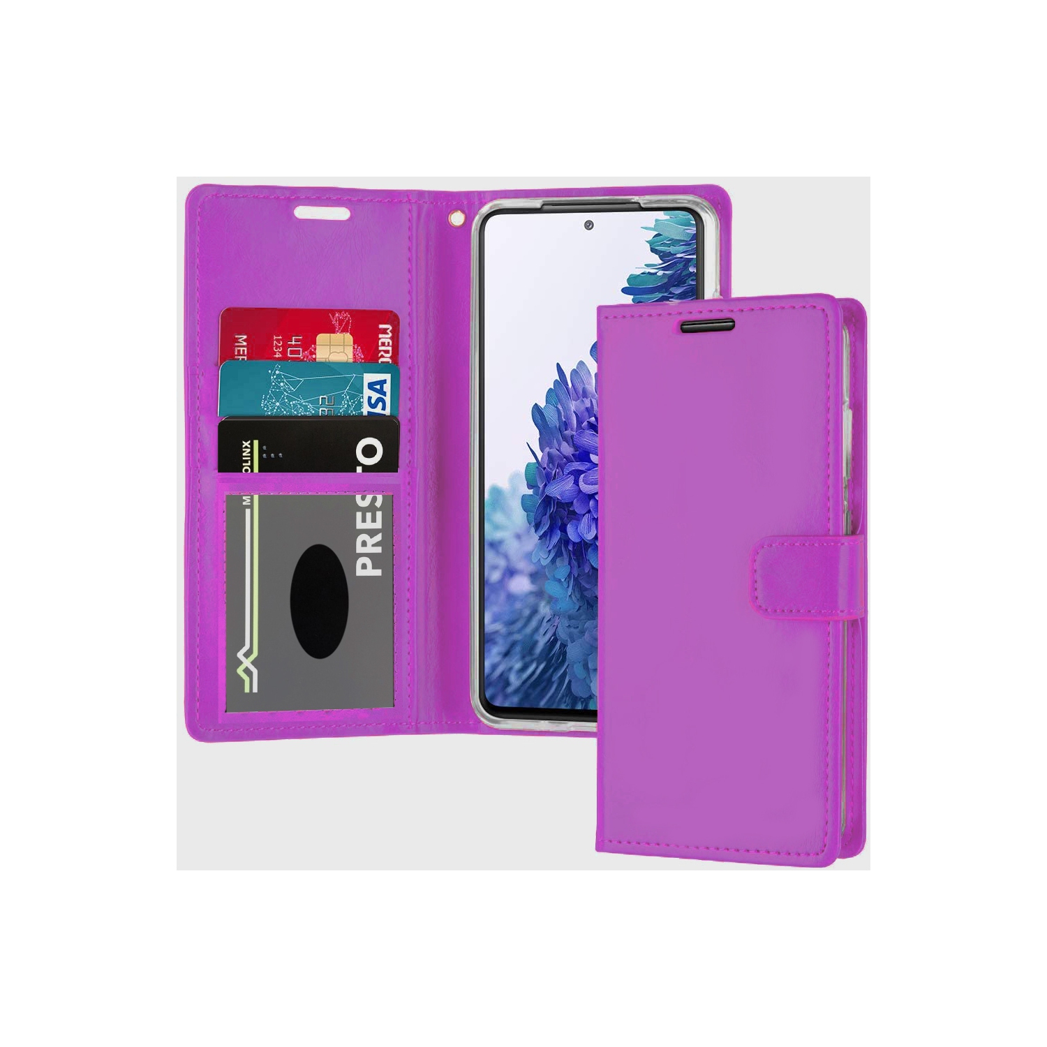 Leather Folio Premium Wallet for Samsung Galaxy A53 5G, PU Leather Pouch with Magnetic Card Slot, Lanyard with 360° Protection Mobile Case &