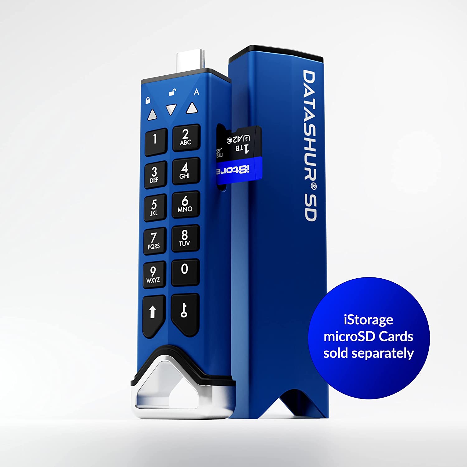 iStorage datAshur SD | Encrypted USB flash drive with removable iStorage microSD Cards | password protected | secure collaboration | FIPS compliant