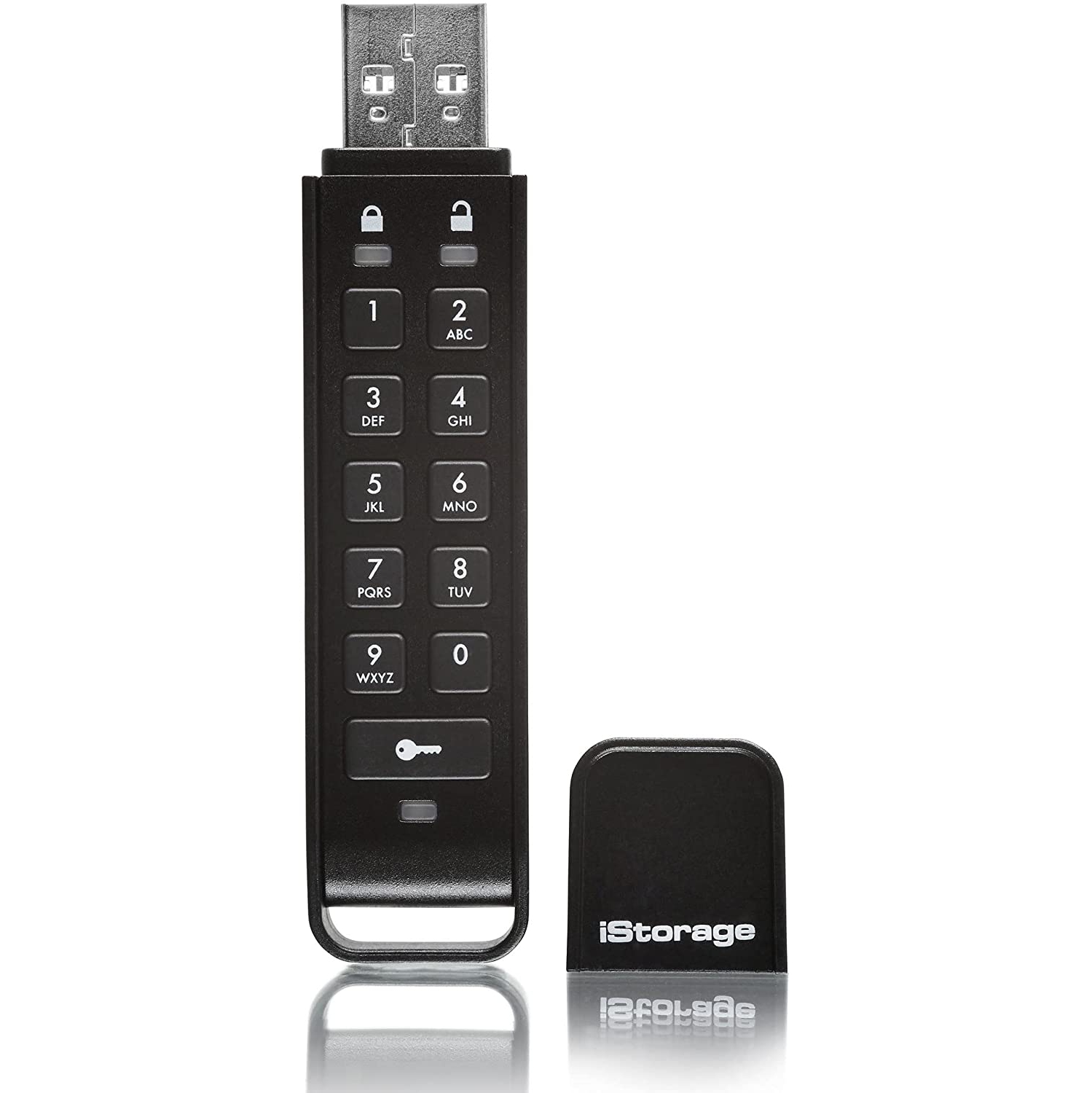 iStorage datAshur Personal2 32 GB | Lecteur Flash Sécurisé | Protégé par mot de passe | Cryptage matériel de qualité militaire | IS-FL-DAP3-B-32