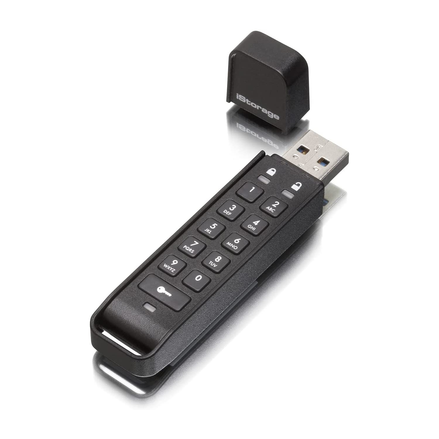 iStorage datAshur Personal2 32 GB | Lecteur Flash Sécurisé | Protégé par mot de passe | Cryptage matériel de qualité militaire | IS-FL-DAP3-B-32