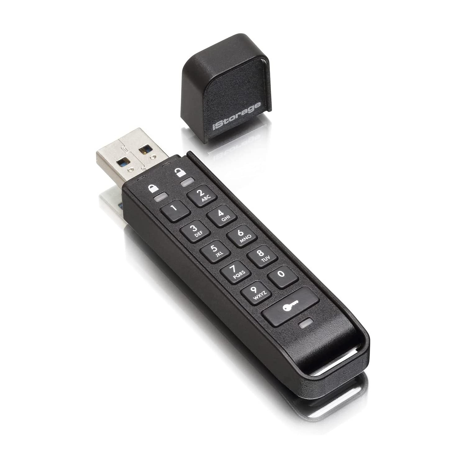 iStorage datAshur Personal2 32 GB | Lecteur Flash Sécurisé | Protégé par mot de passe | Cryptage matériel de qualité militaire | IS-FL-DAP3-B-32