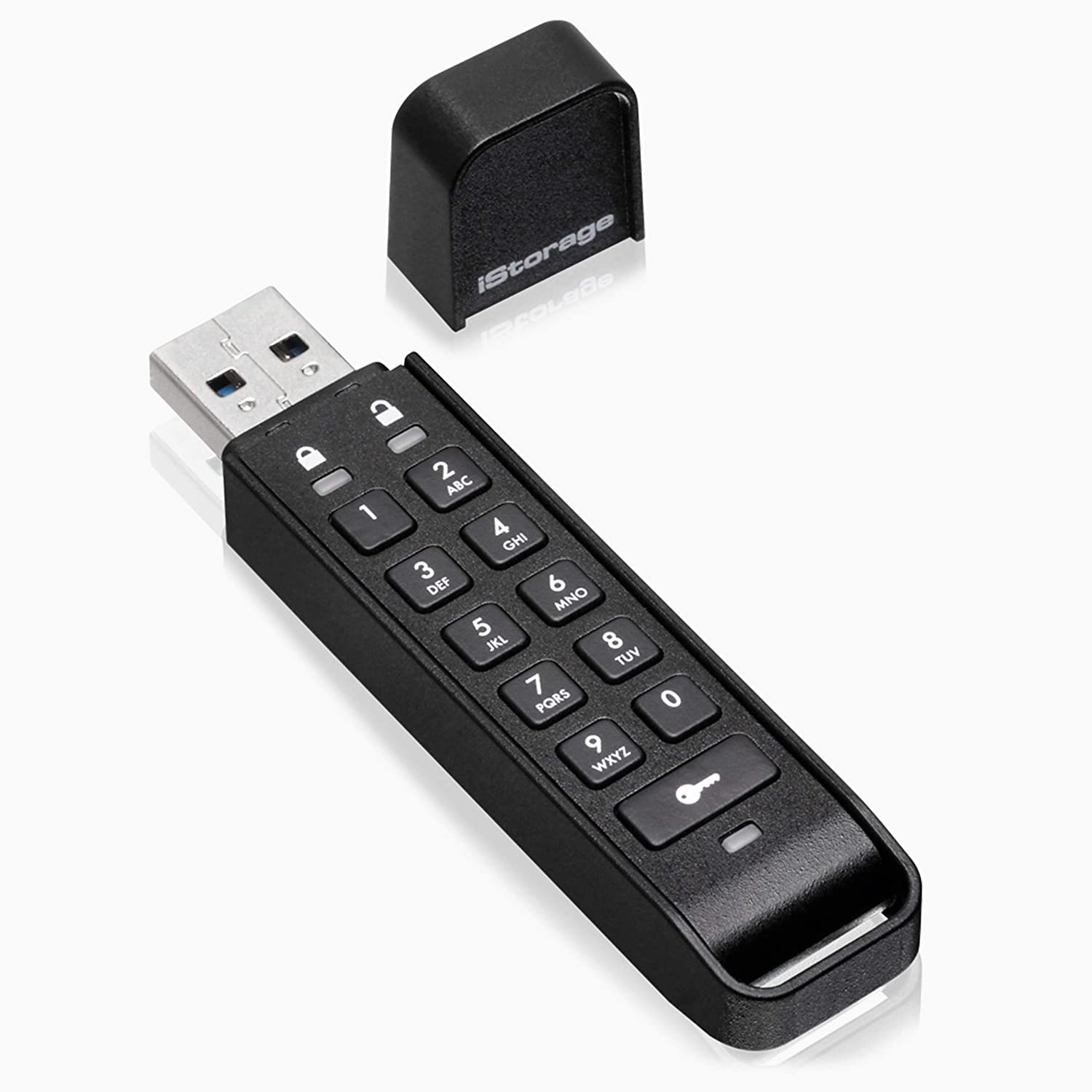 iStorage datAshur Personal2 32 GB | Lecteur Flash Sécurisé | Protégé par mot de passe | Cryptage matériel de qualité militaire | IS-FL-DAP3-B-32