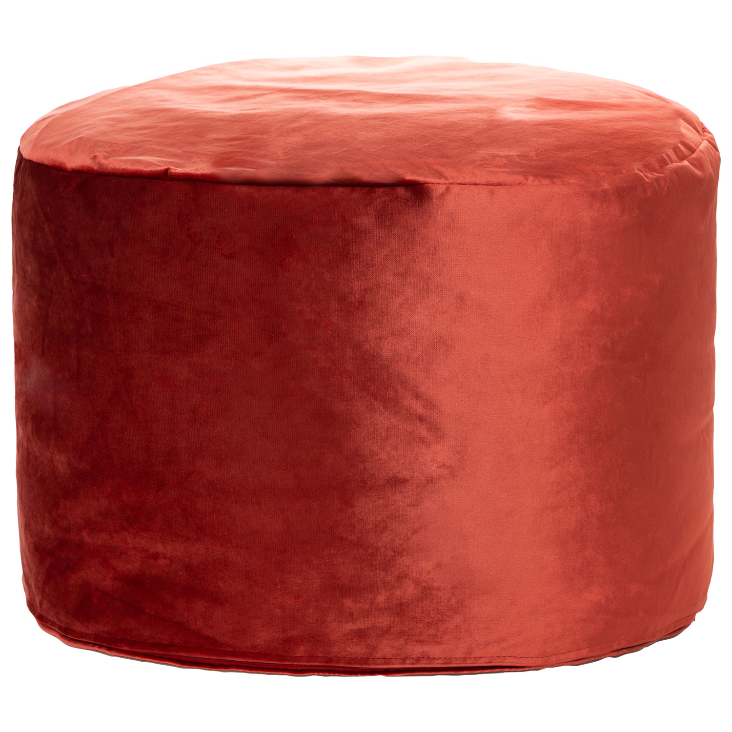 Gouchee Home Eclipse Velvet Polyester Pouf - Marsala