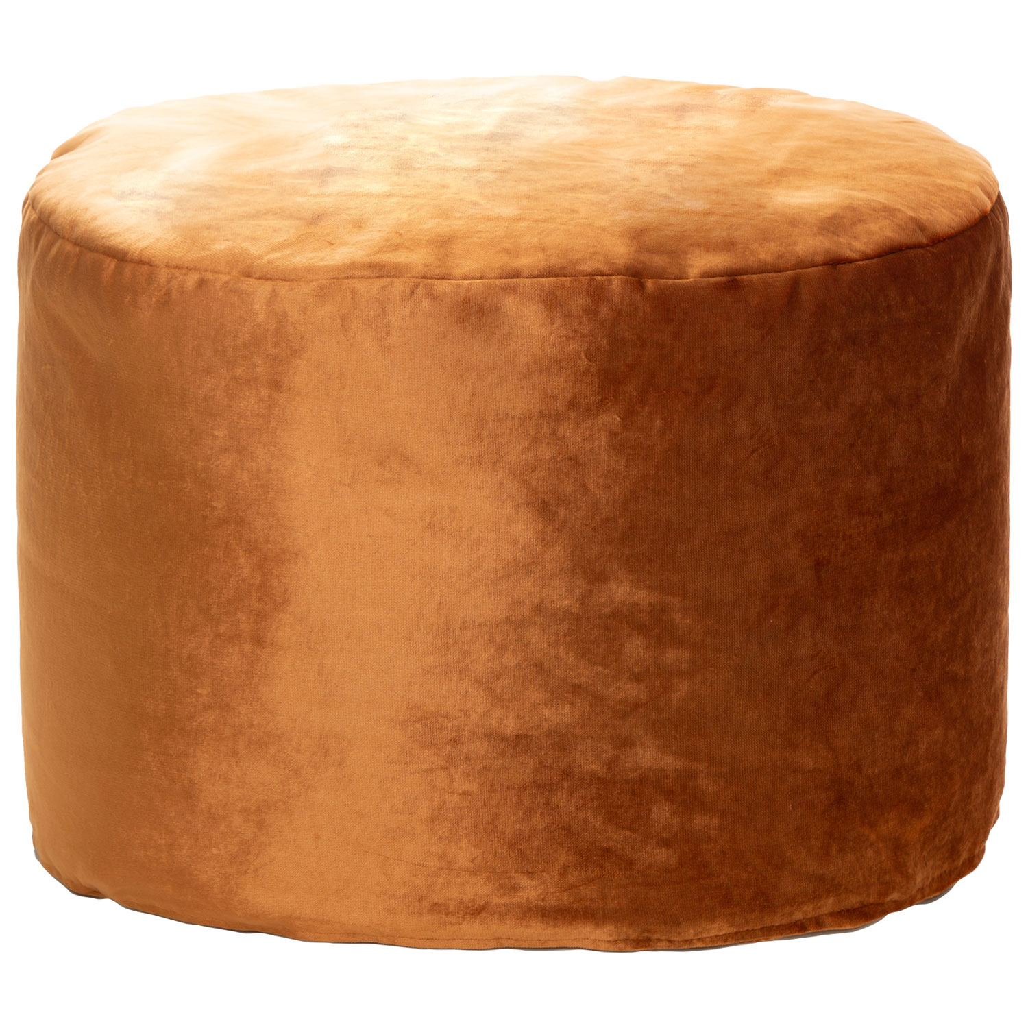 Gouchee Home Eclipse Velvet Polyester Pouf - Copper
