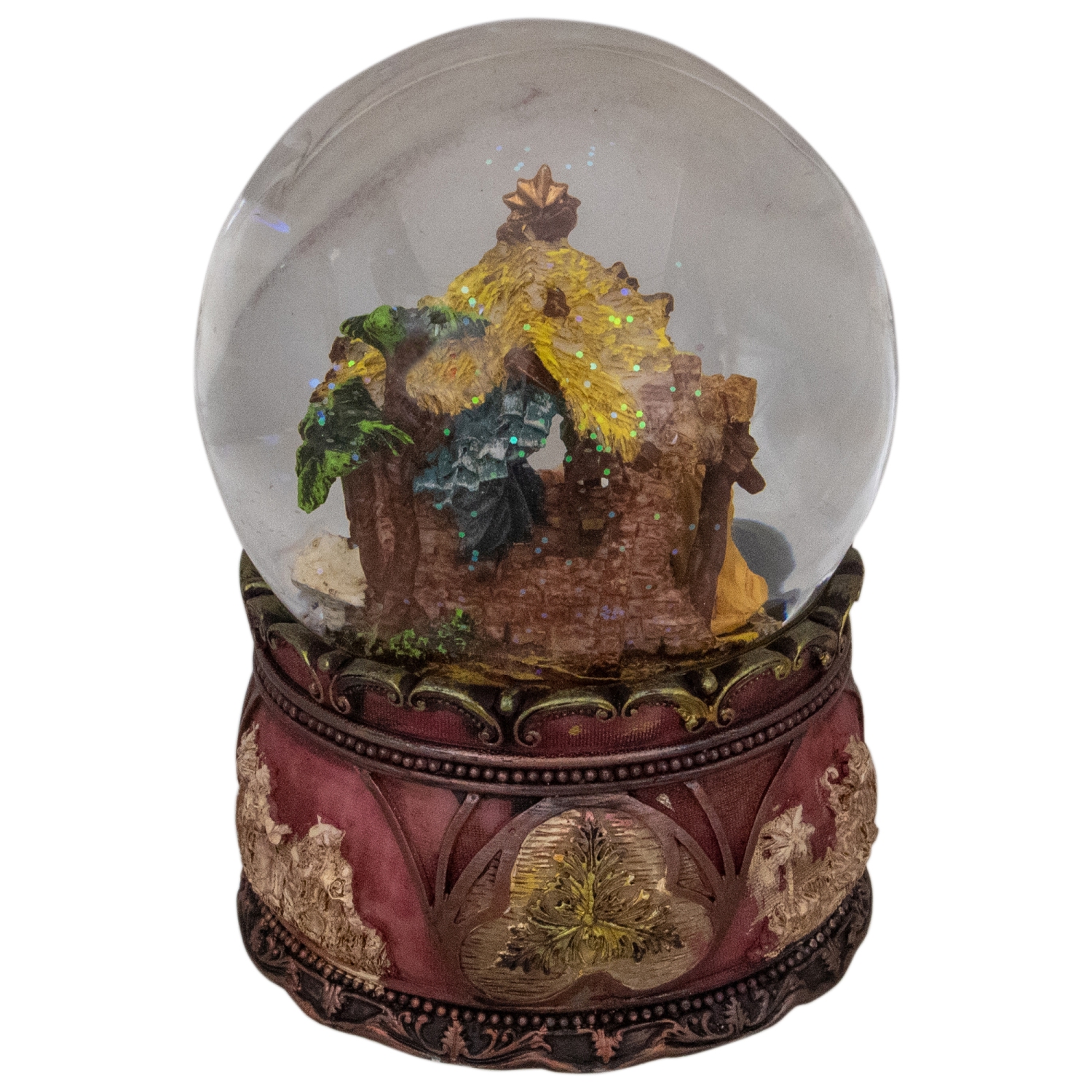 5.75" Holy Family Nativity Scene Christmas Snow Globe
