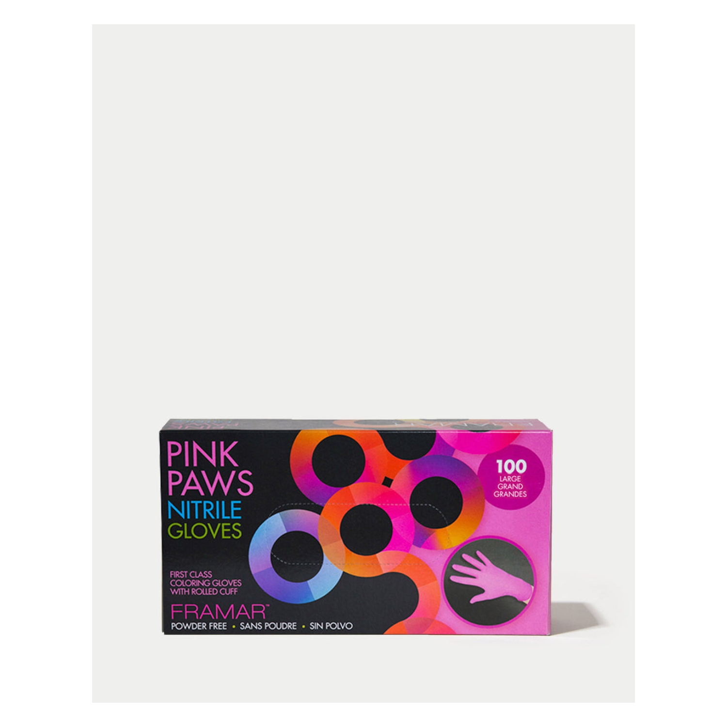 Framar Pink Paws Nitrile Gloves Small 100/Box