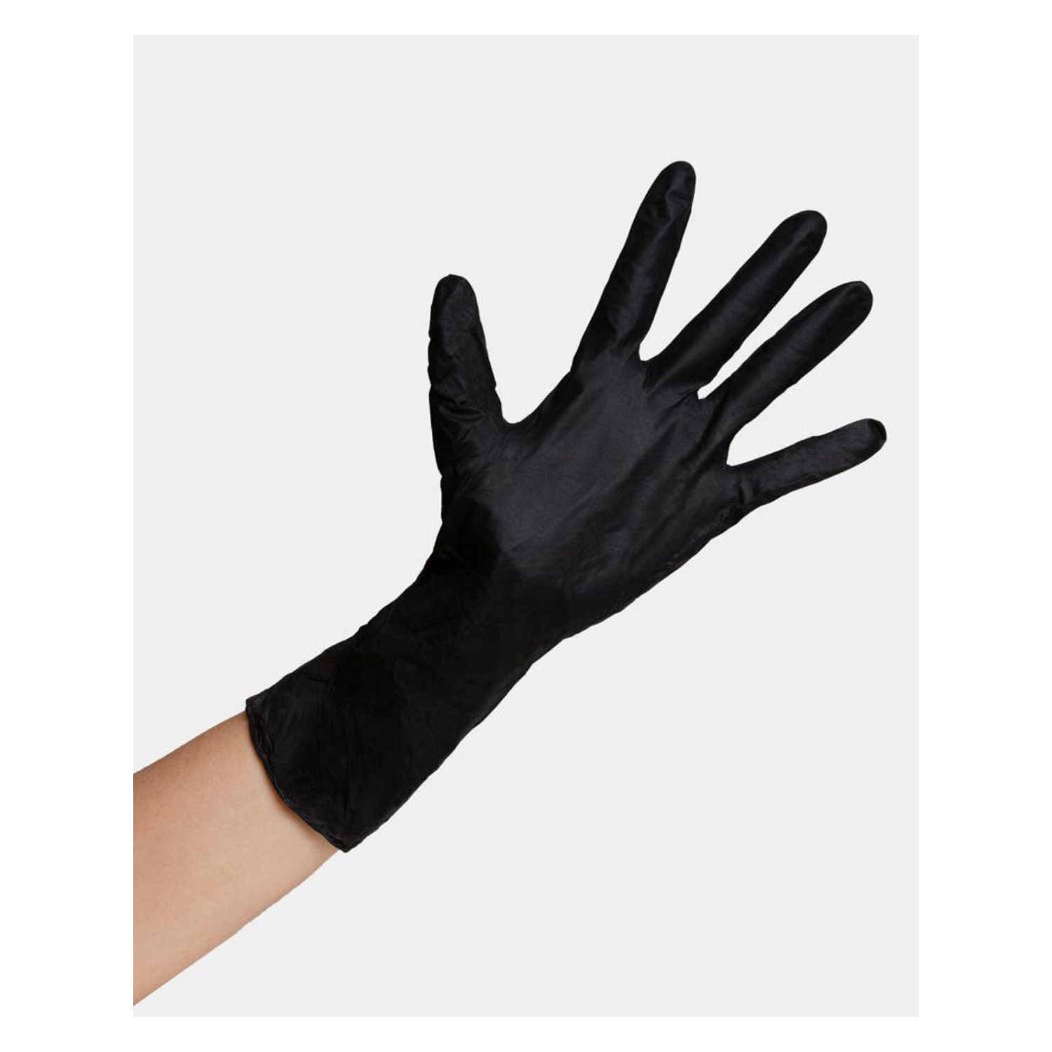 Framar Colour Me Fab Reusable Black Latex Gloves Small 10/Box