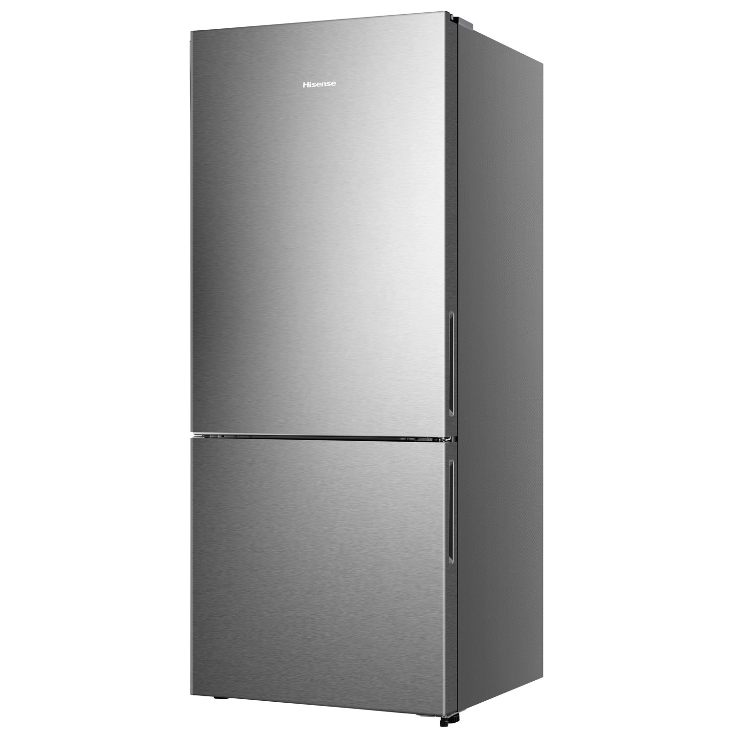 Hisense 28" 14.7 Cu. Ft. Counter-Depth Bottom Freezer Refrigerator - Titanium