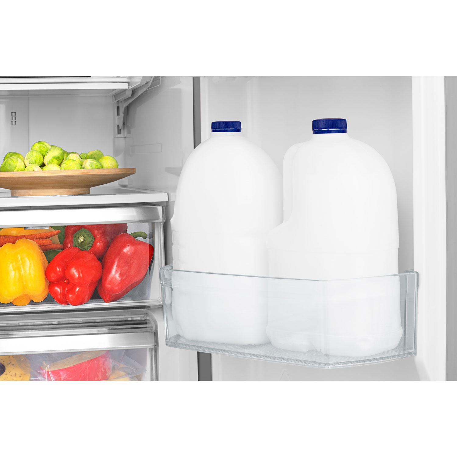 Réfrigérateur à deux portes 26,6 pi³ 36 po avec distributeur d'eau de Hisense - Inox