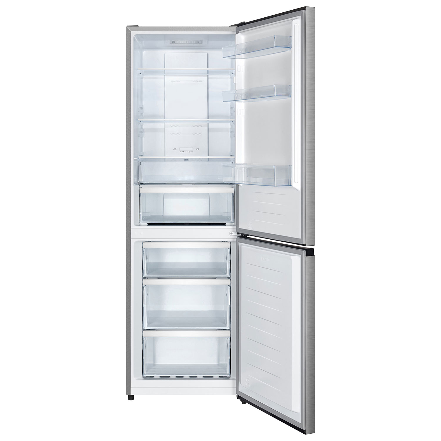 Hisense 24" 10.8 Cu. Ft. Counter-Depth Bottom Freezer Refrigerator - Titanium