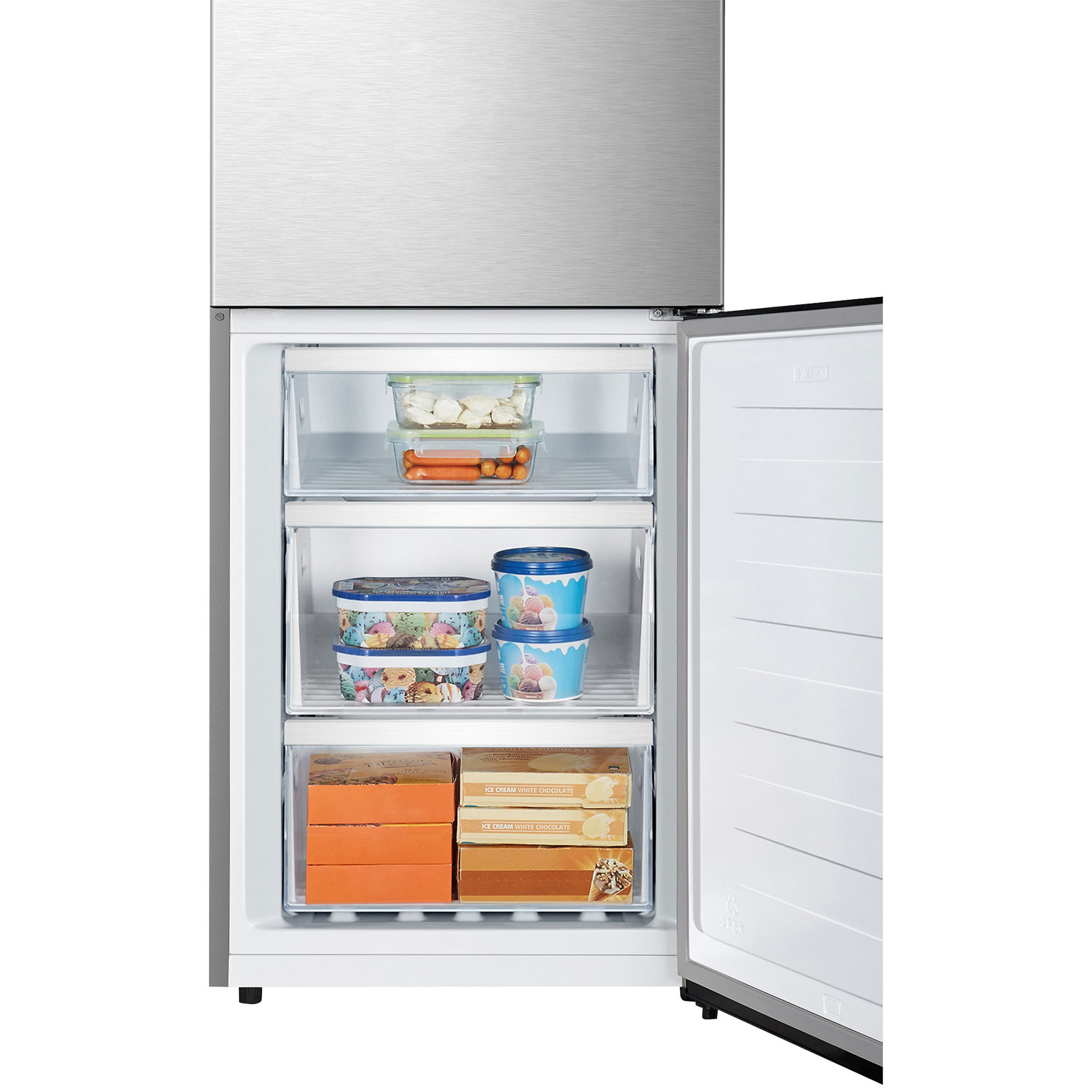 Hisense 24" 10.8 Cu. Ft. Counter-Depth Bottom Freezer Refrigerator - Titanium