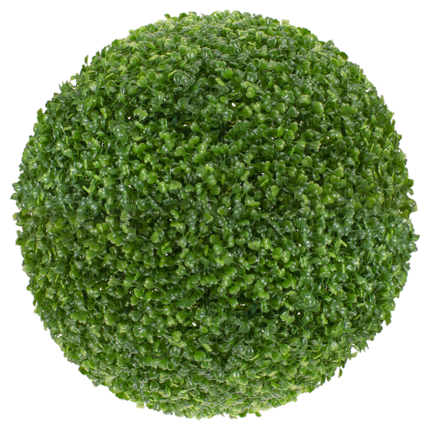 19" Green Two Tone Artificial Topiary Boxwood Garden Ball