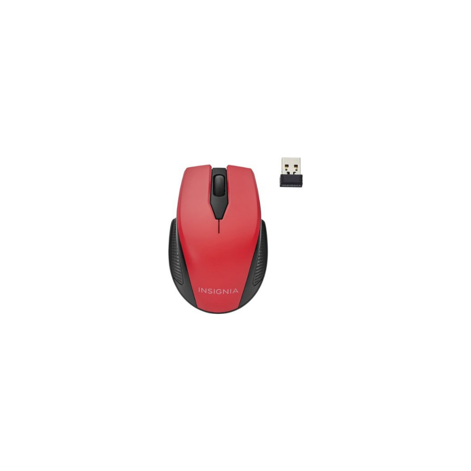 Boîte ouverte - Souris optique sans fil NS-PVM3RC d’Insignia - Rouge