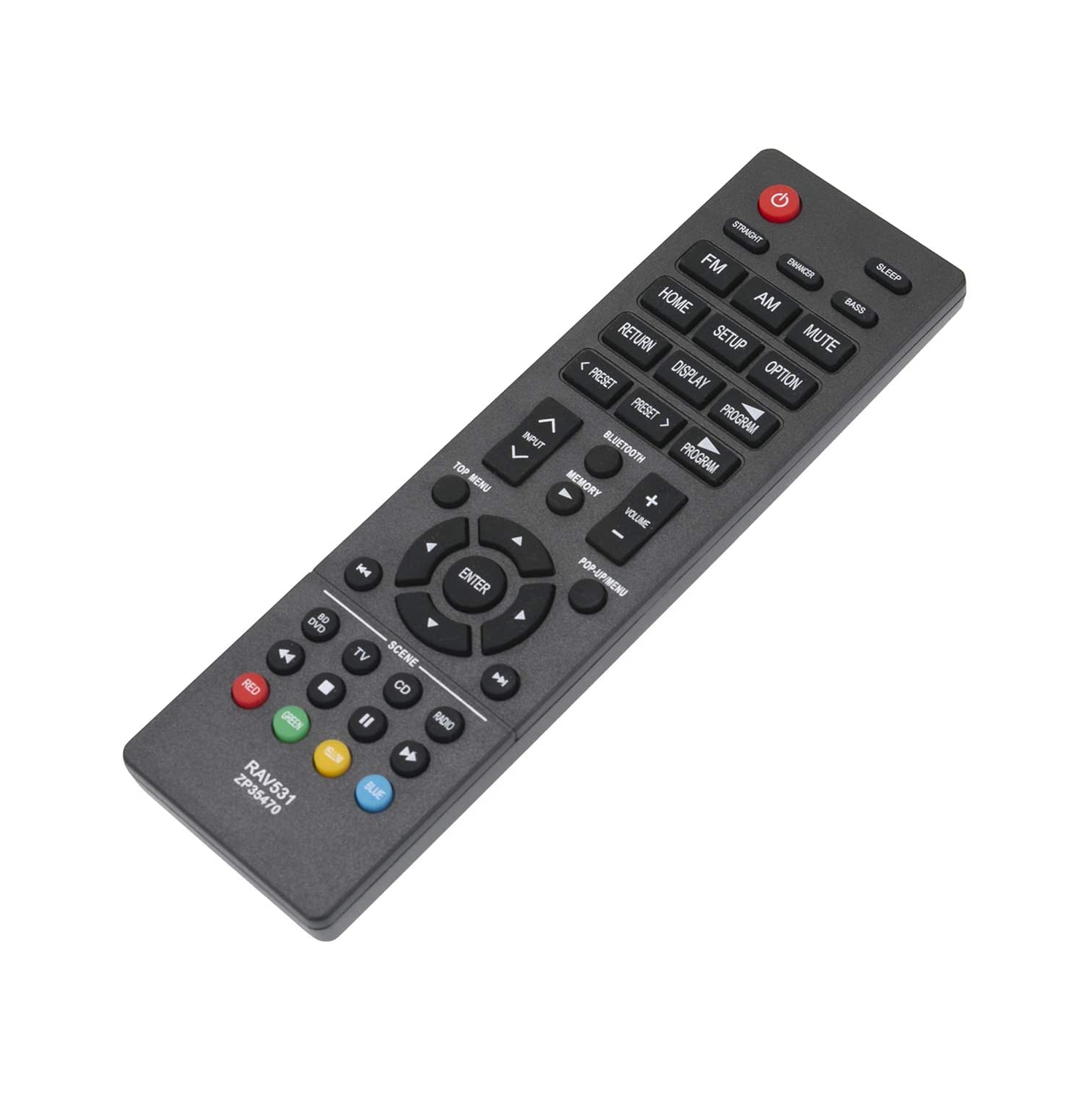 Télécommande de rechange RAV531 applicable au récepteur AV RX-V379 RX-V381 RX-V383 HTR-3071 RX-V483 HTR-4071 de Yamaha