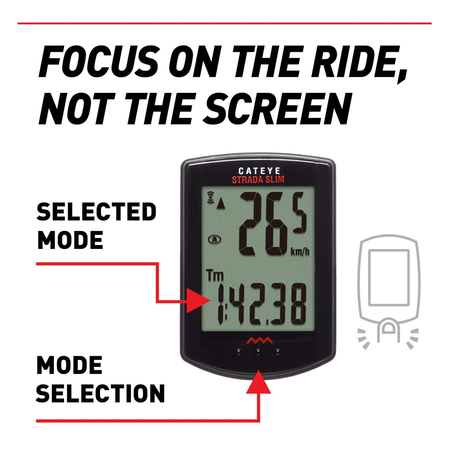 CatEye, Strada Slim Wireless CC-RD310W, Cycle computer, Universal sensor