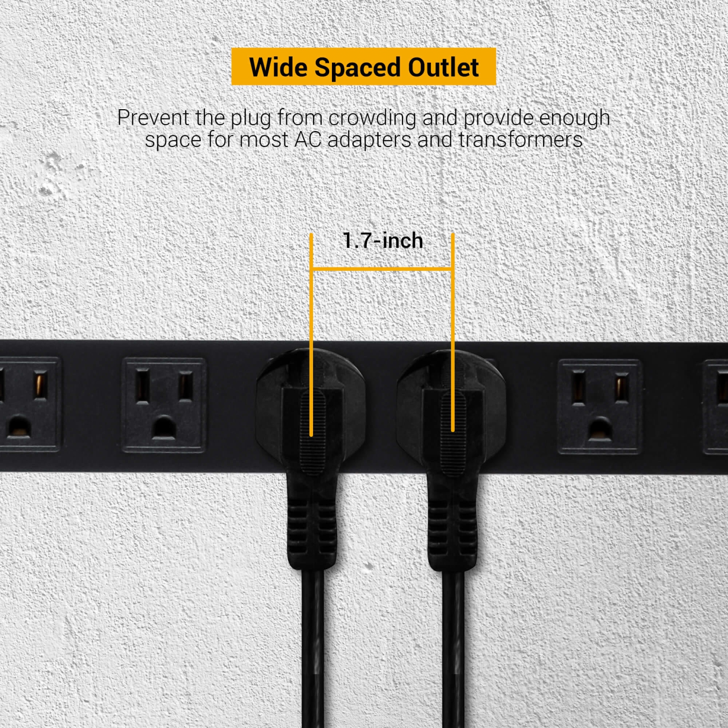 PrimeCables 16-Outlet Heavy Duty workshops Surge Protector Power Strip with 5 Ft Cord 1020 Joules, Black