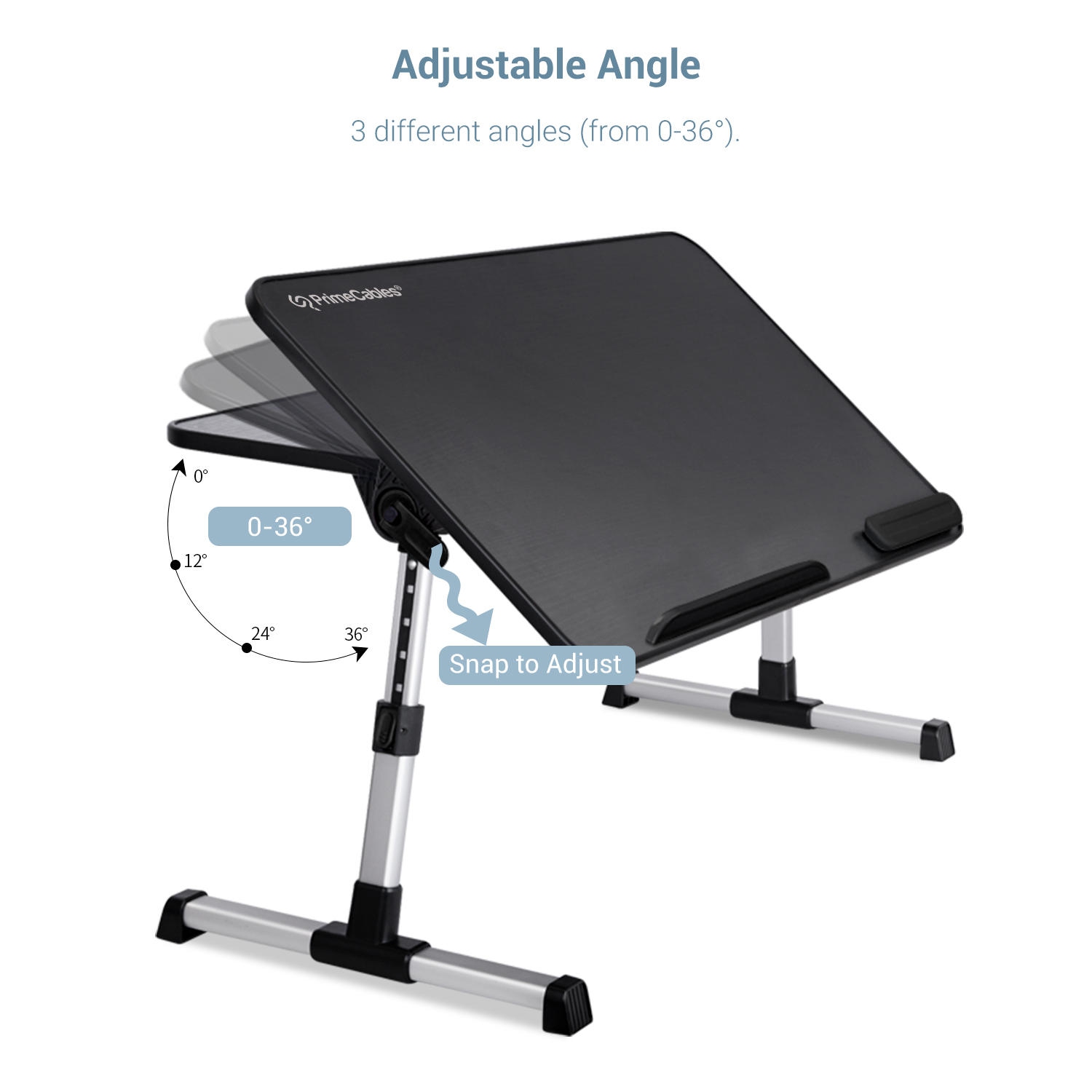 Table de lit pour ordinateur portable réglable en hauteur - PrimeCables